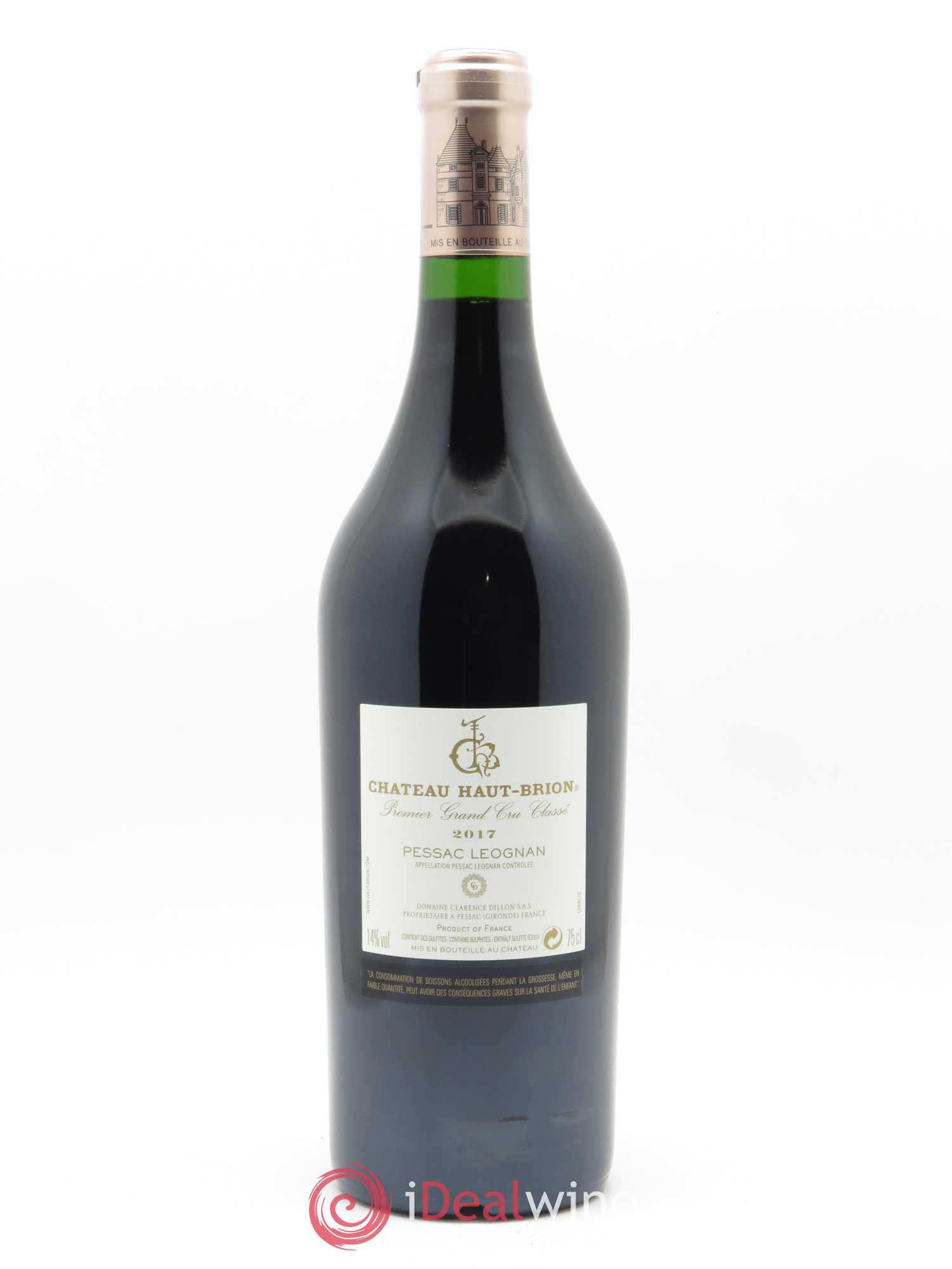 Château Haut Brion 1er Grand Cru Classé (CBO à partir de 6 bts) 2017 - Lot de 1 bouteille - 1
