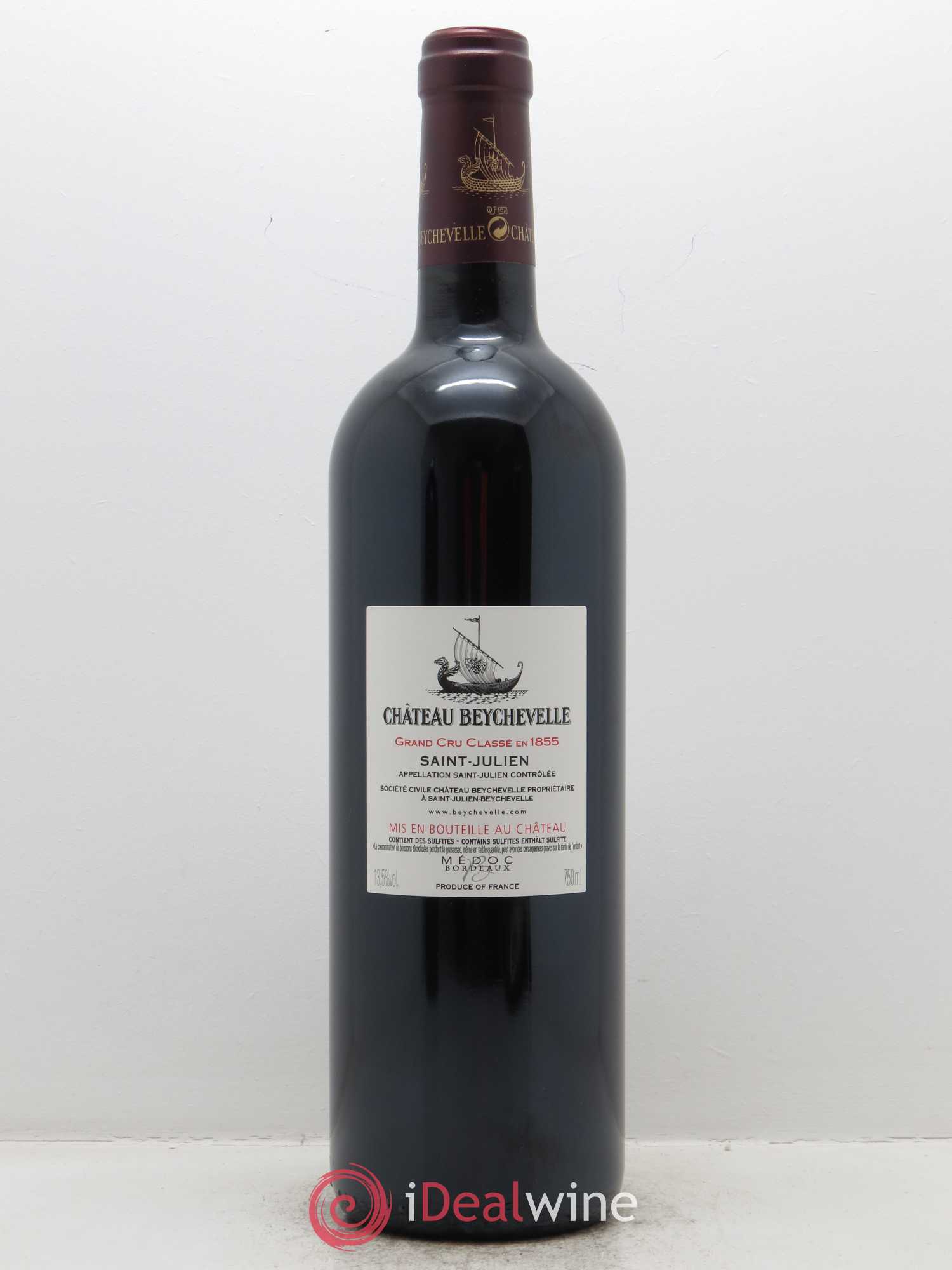Château Beychevelle 4ème Grand Cru Classé (CBO à partir de 6 bts) 2016 - Lot de 1 bouteille - 1