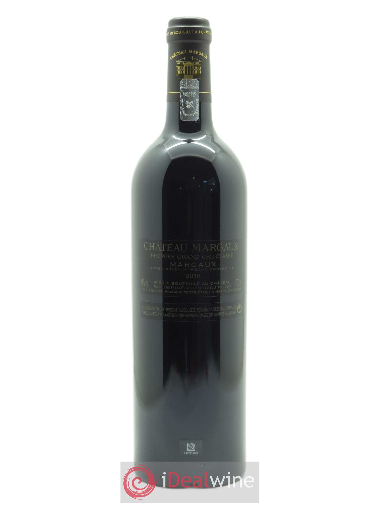Château Margaux 1er Grand Cru Classé (CBO à partir de 6 bts) 2018 - Lot de 1 bouteille - 1