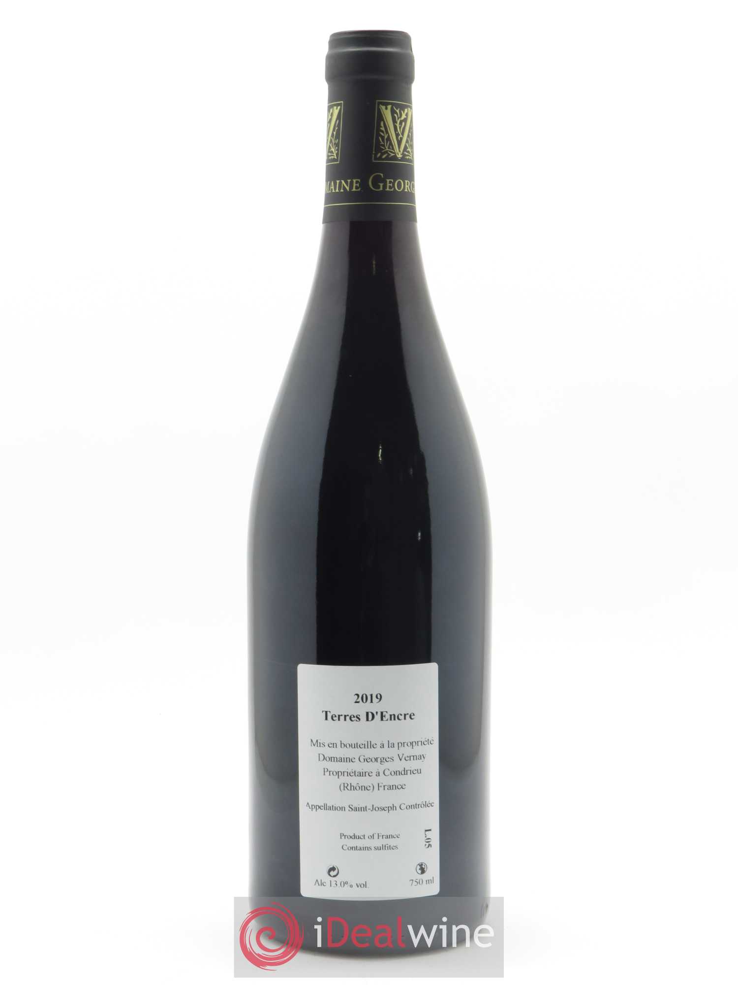 Saint-Joseph Terres d'Encre Georges Vernay 2019 - Lot de 1 bouteille - 1