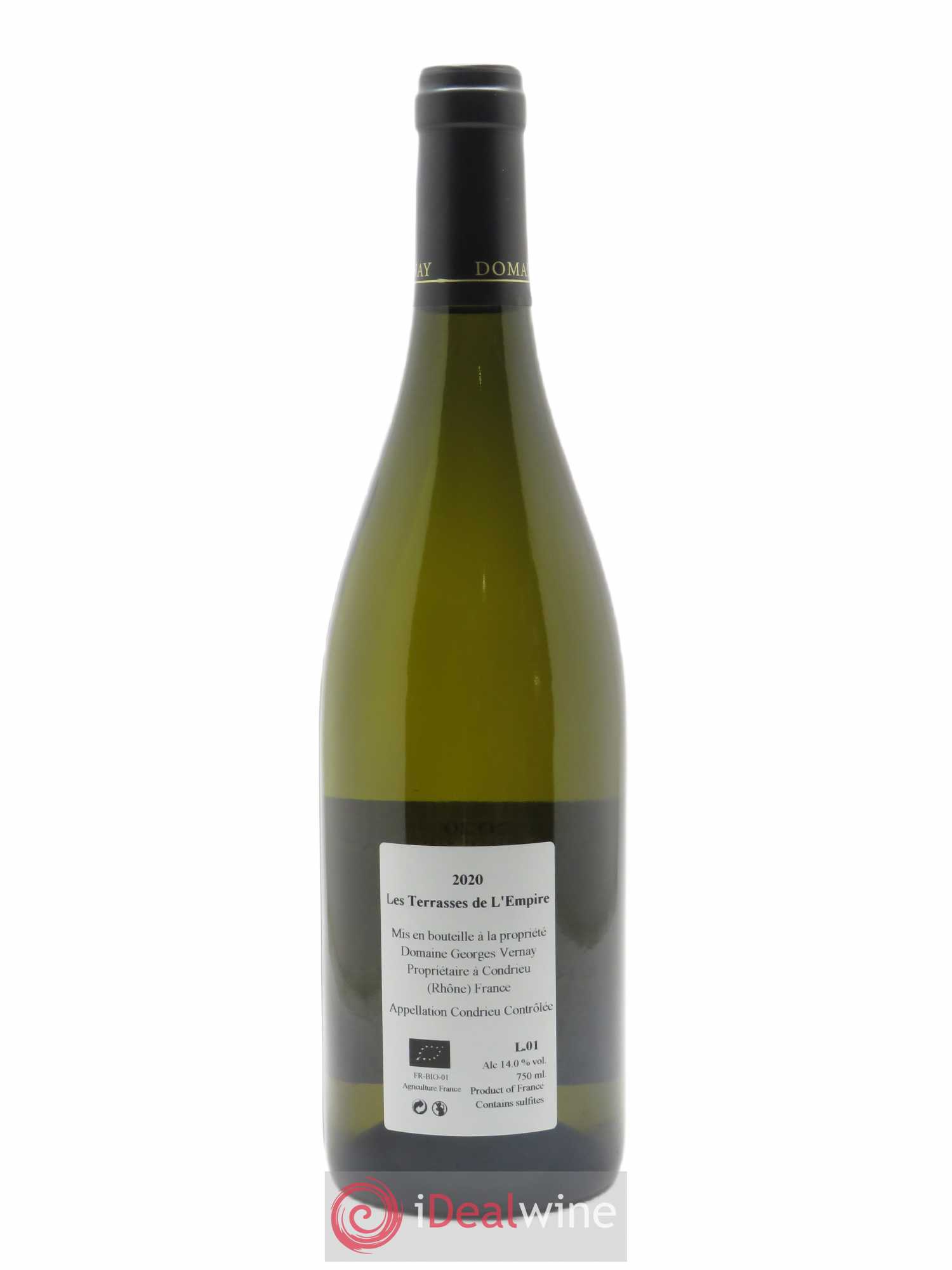 Condrieu Terrasses de l'Empire Georges Vernay 2020 - Lot de 1 bouteille - 1