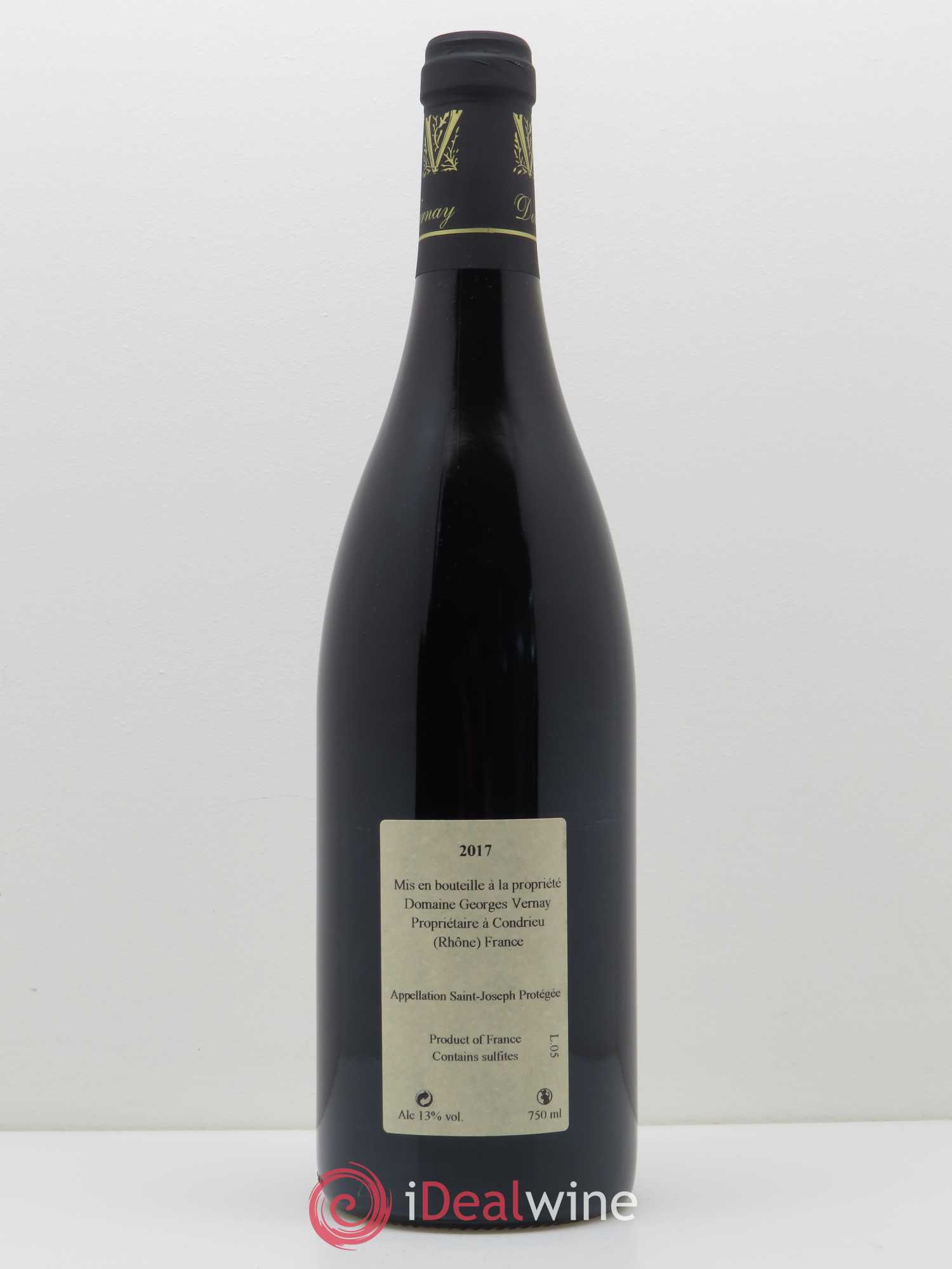Saint-Joseph Terres d'Encre Georges Vernay 2017 - Lot de 1 bouteille - 1