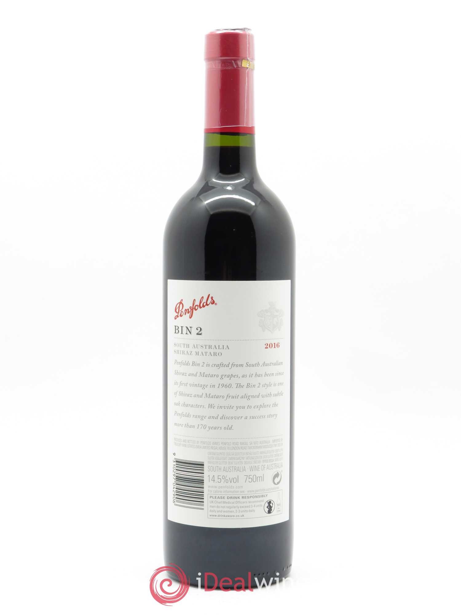 Barossa Valley Penfolds Wines Bin 2 Shiraz Mataro 2016 - Lot de 1 bouteille - 1