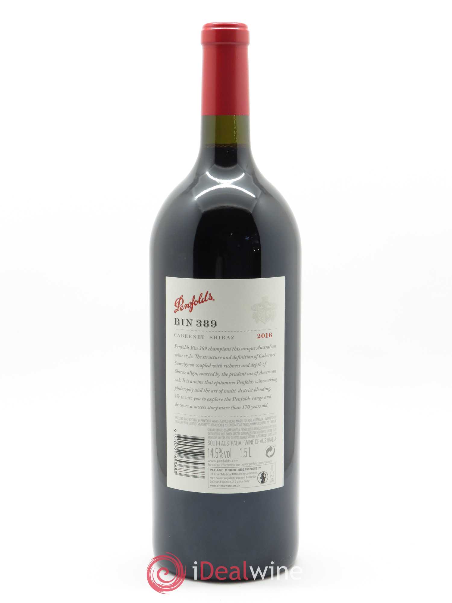 South Australia Penfolds Wines Bin 389 Cabernet Shiraz 2016 - Lot of 1 magnum - 1
