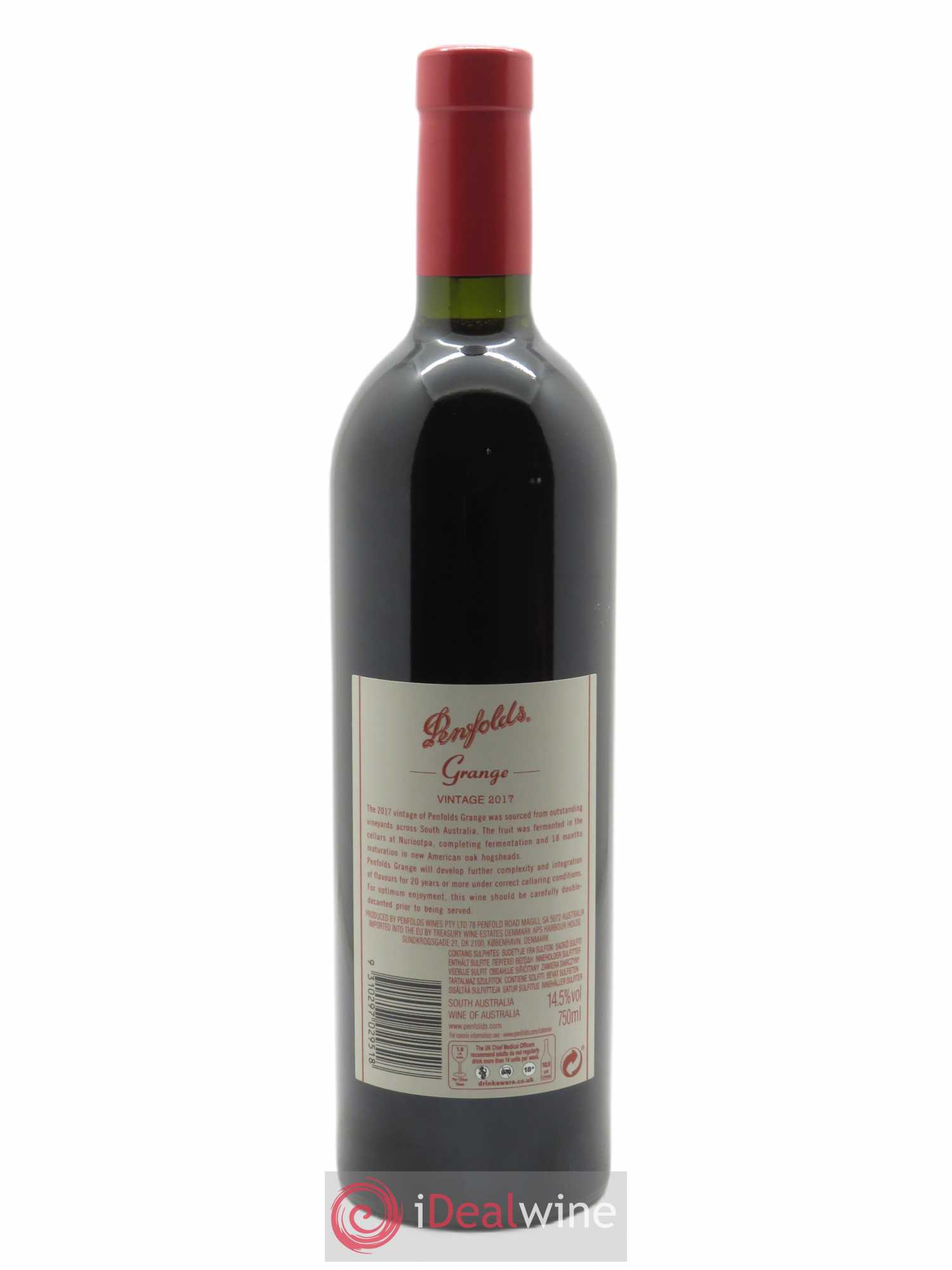 South Australia Penfolds Wines Grange 2017 - Lot de 1 bouteille - 1