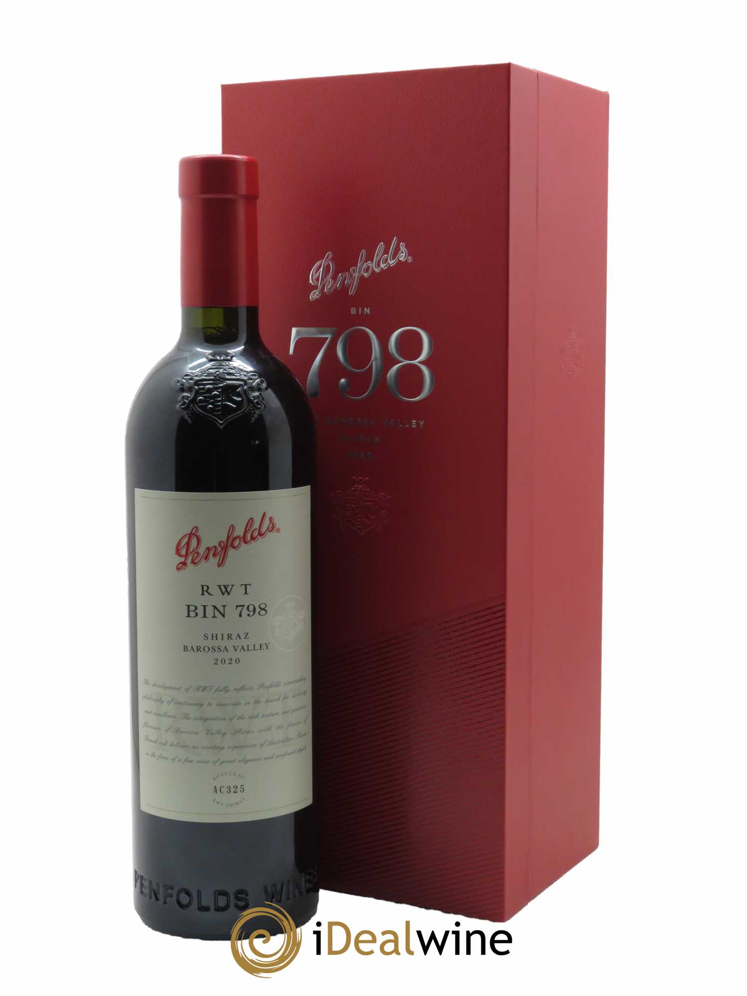 Barossa Valley Penfolds Wines RWT Bin 798 Shiraz 2020 - Lot de 1 bouteille - 0