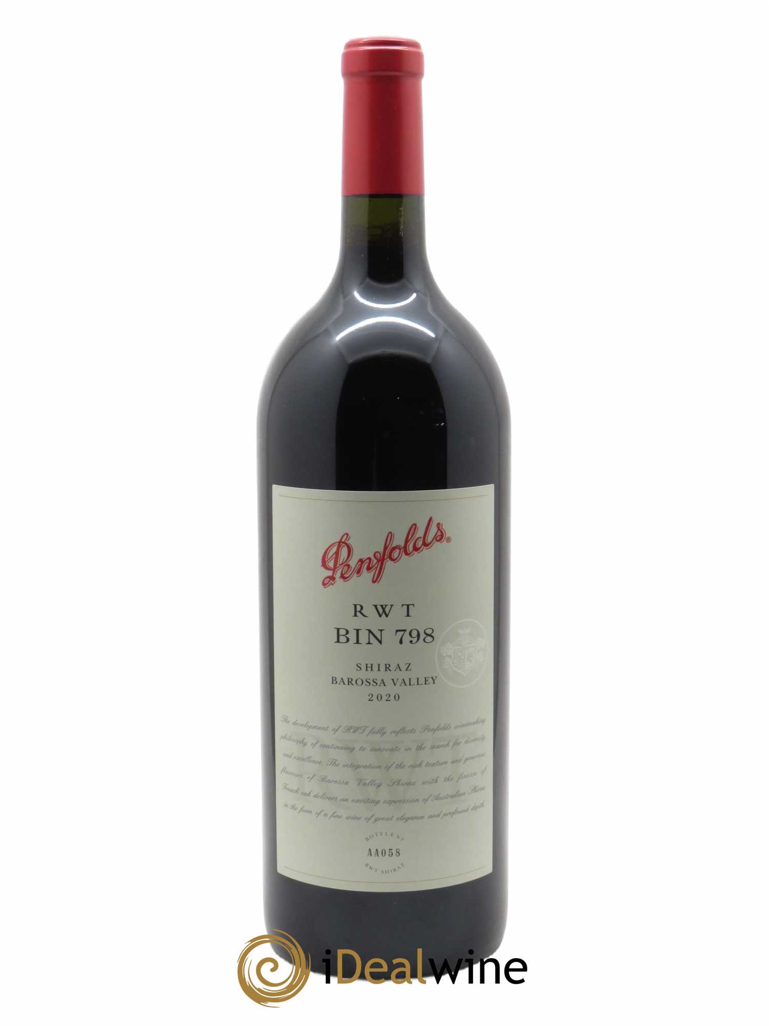 Barossa Valley Penfolds Wines RWT Bin 798 Shiraz 2020 - Lot of 1 magnum - 1