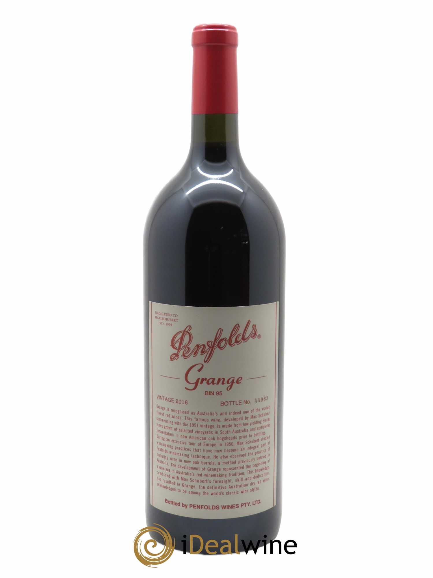South Australia Penfolds Wines Grange 2018 - Lot de 1 magnum - 1