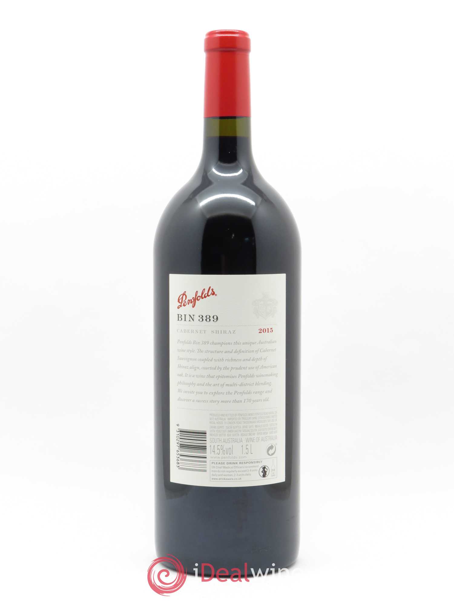 South Australia Penfolds Wines Bin 389 Cabernet Shiraz 2015 - Lot of 1 magnum - 1