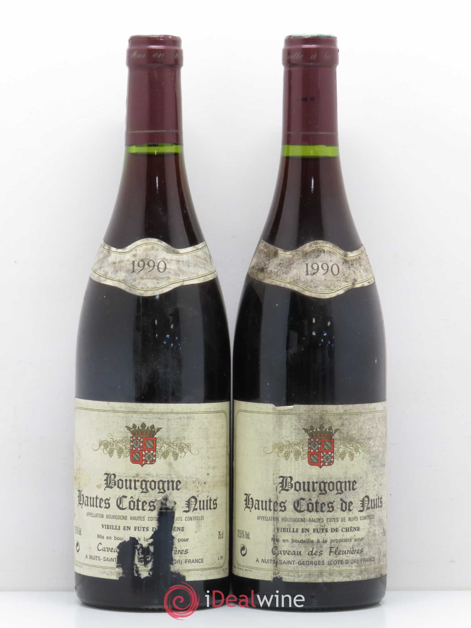 Hautes-Côtes de Nuits Caveau des Fleurières 1990 - Posten von 2 Flaschen - 0