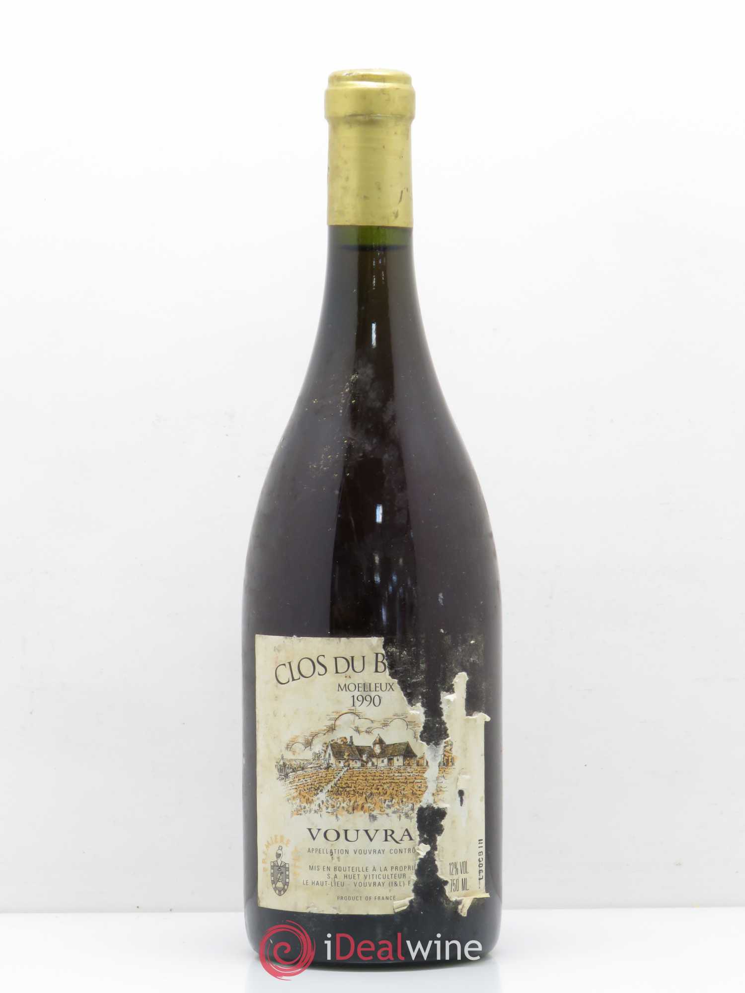 Vouvray Clos du Bourg Moelleux 1ère trie Domaine Huet 1990 - Lotto di 1 bottiglia - 0