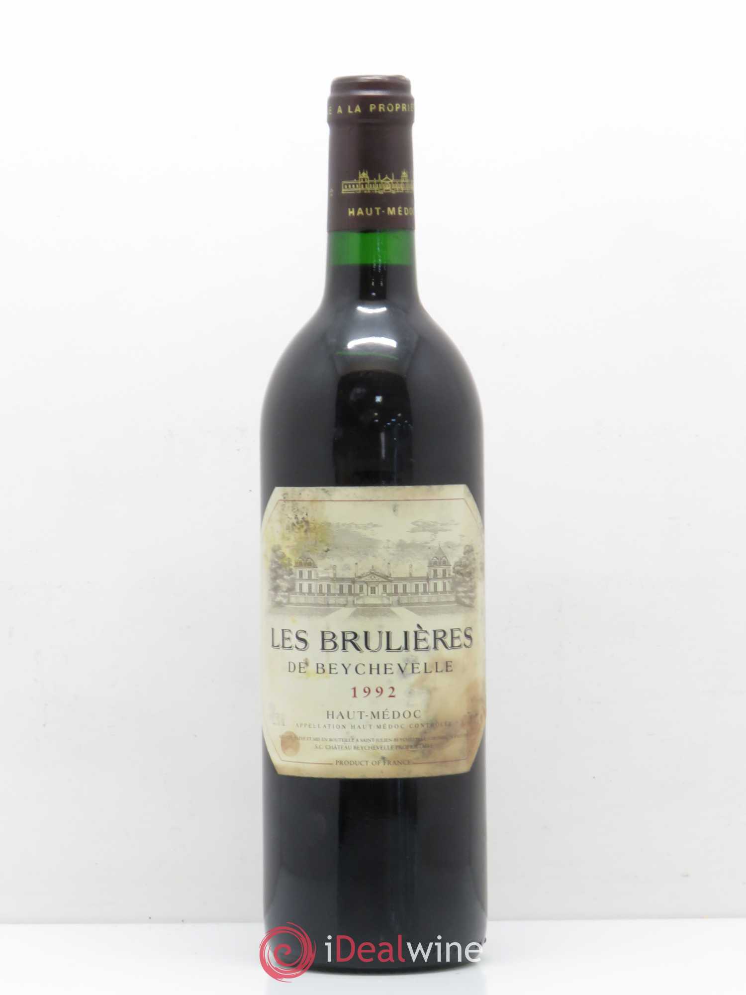 Haut Médoc Les Brulières de Beychevelle 1992 - Posten von 1 Flasche - 0