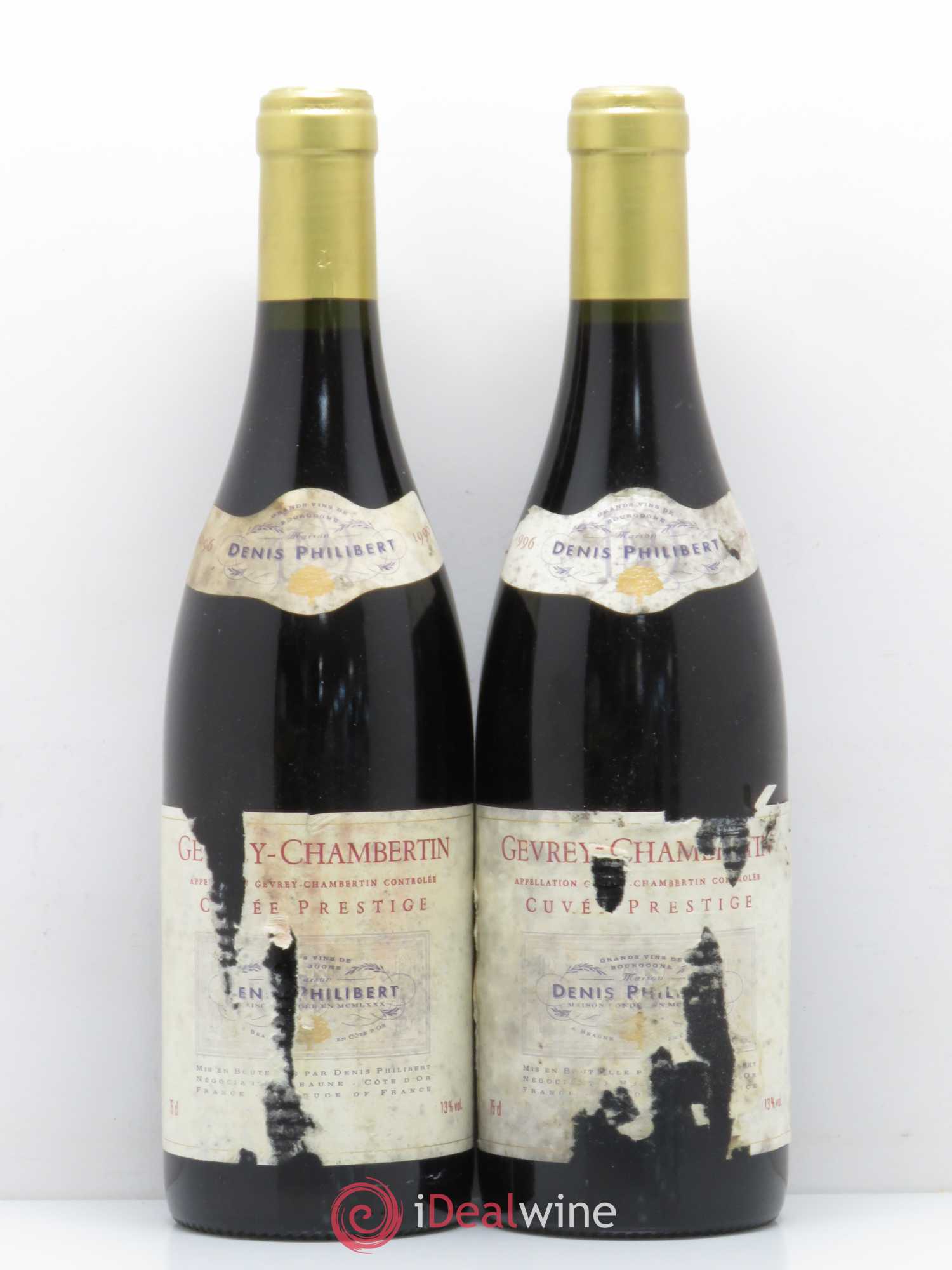 Gevrey-Chambertin Cuvee Prestige Denis Philibert 1996 - Posten von 2 Flaschen - 0