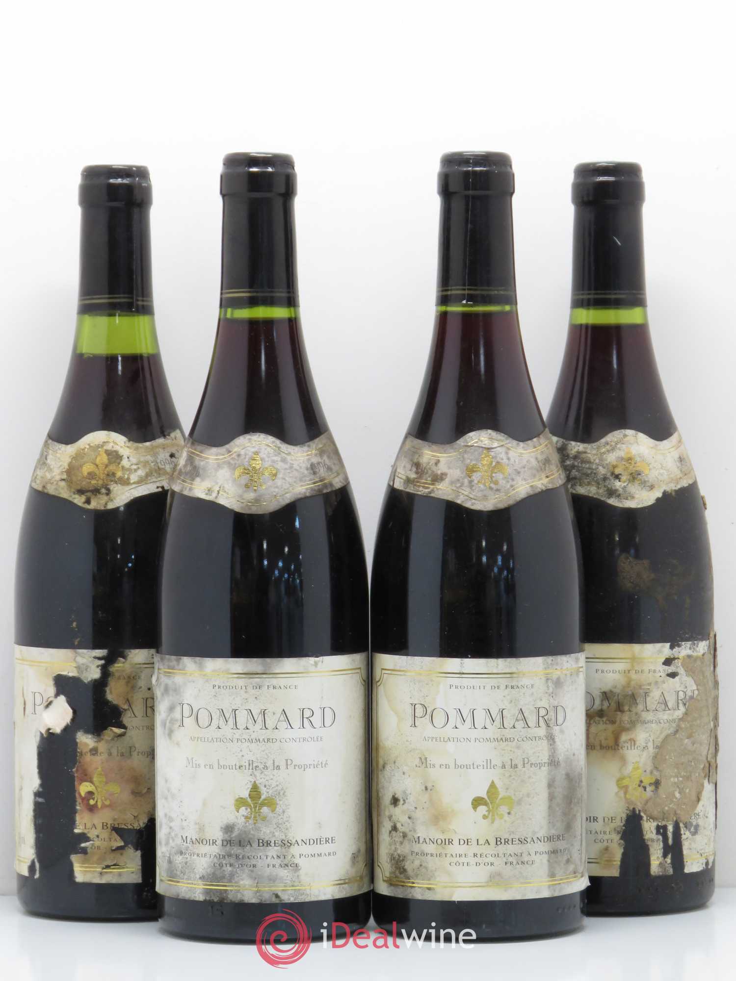 Pommard Manoir de la Bressardière 1996 - Posten von 4 Flaschen - 0
