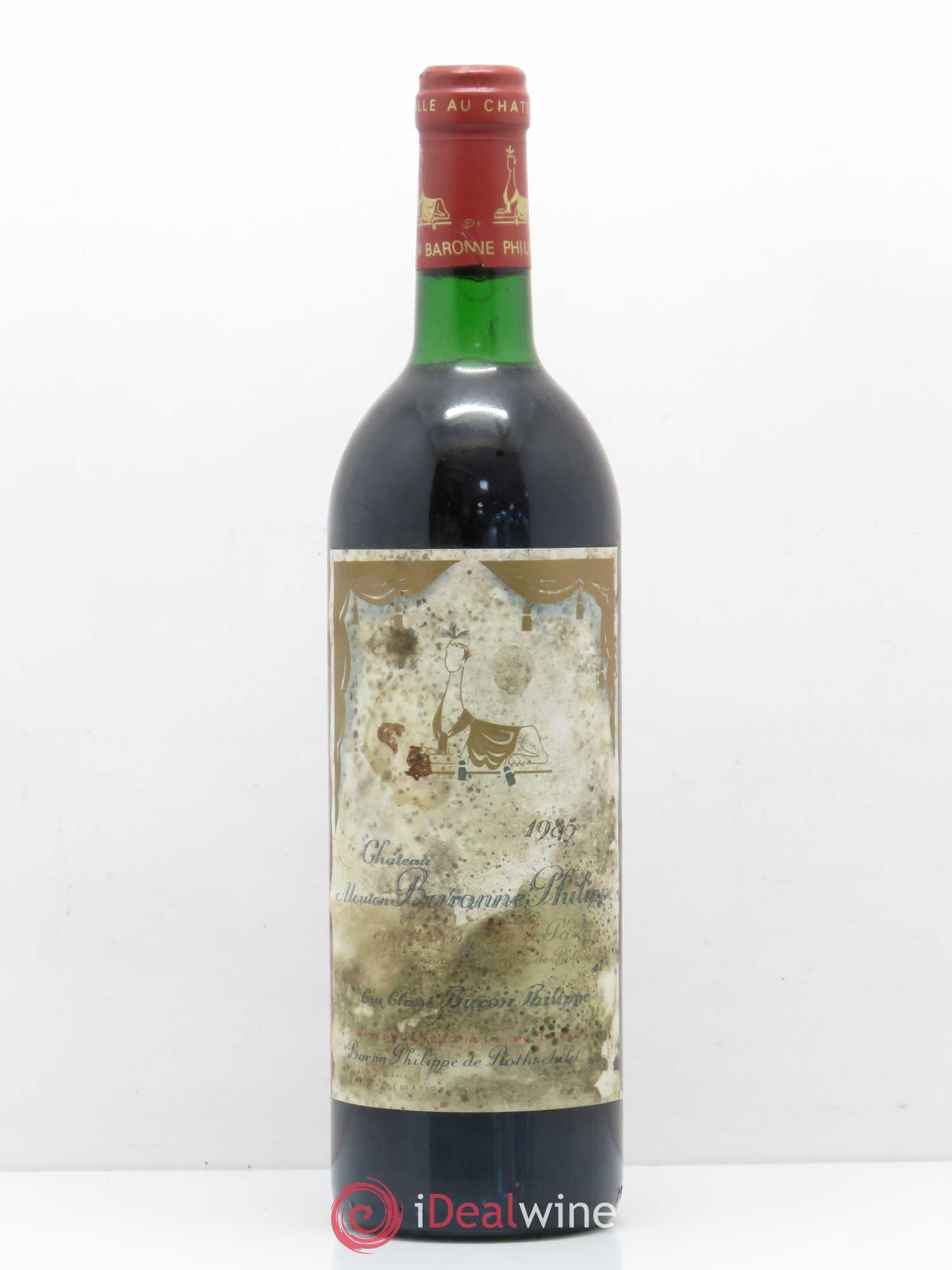 Château d' Armailhac - Mouton Baron(ne) Philippe 5ème Grand Cru Classé 1985 - Lot de 1 bouteille - 0