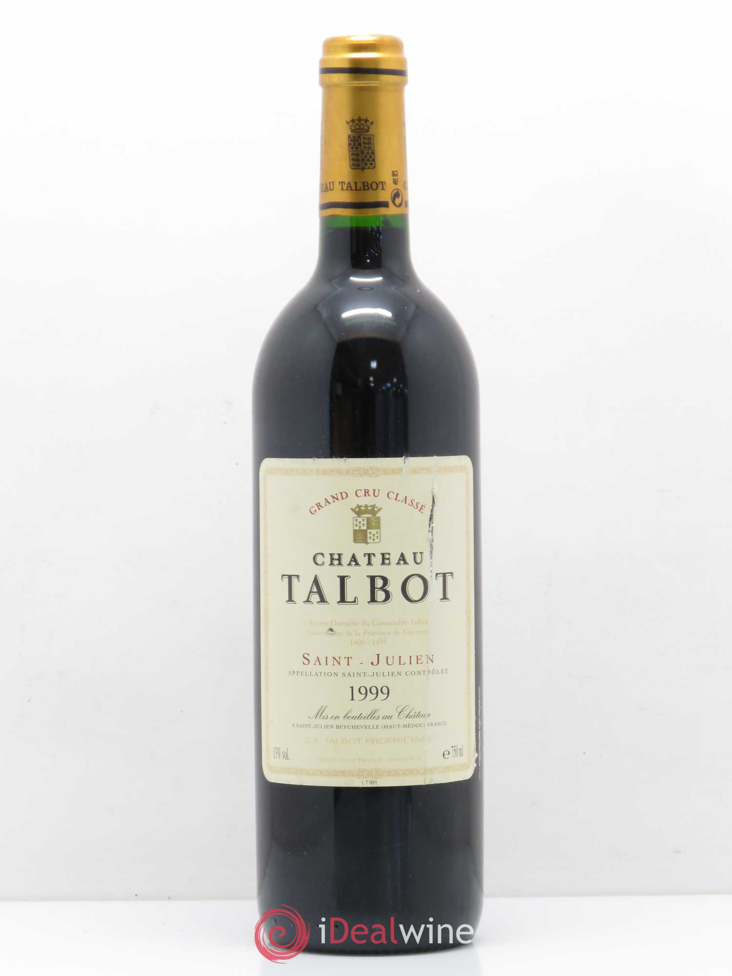 Château Talbot 4ème Grand Cru Classé 1999 - Lot de 1 bouteille - 0