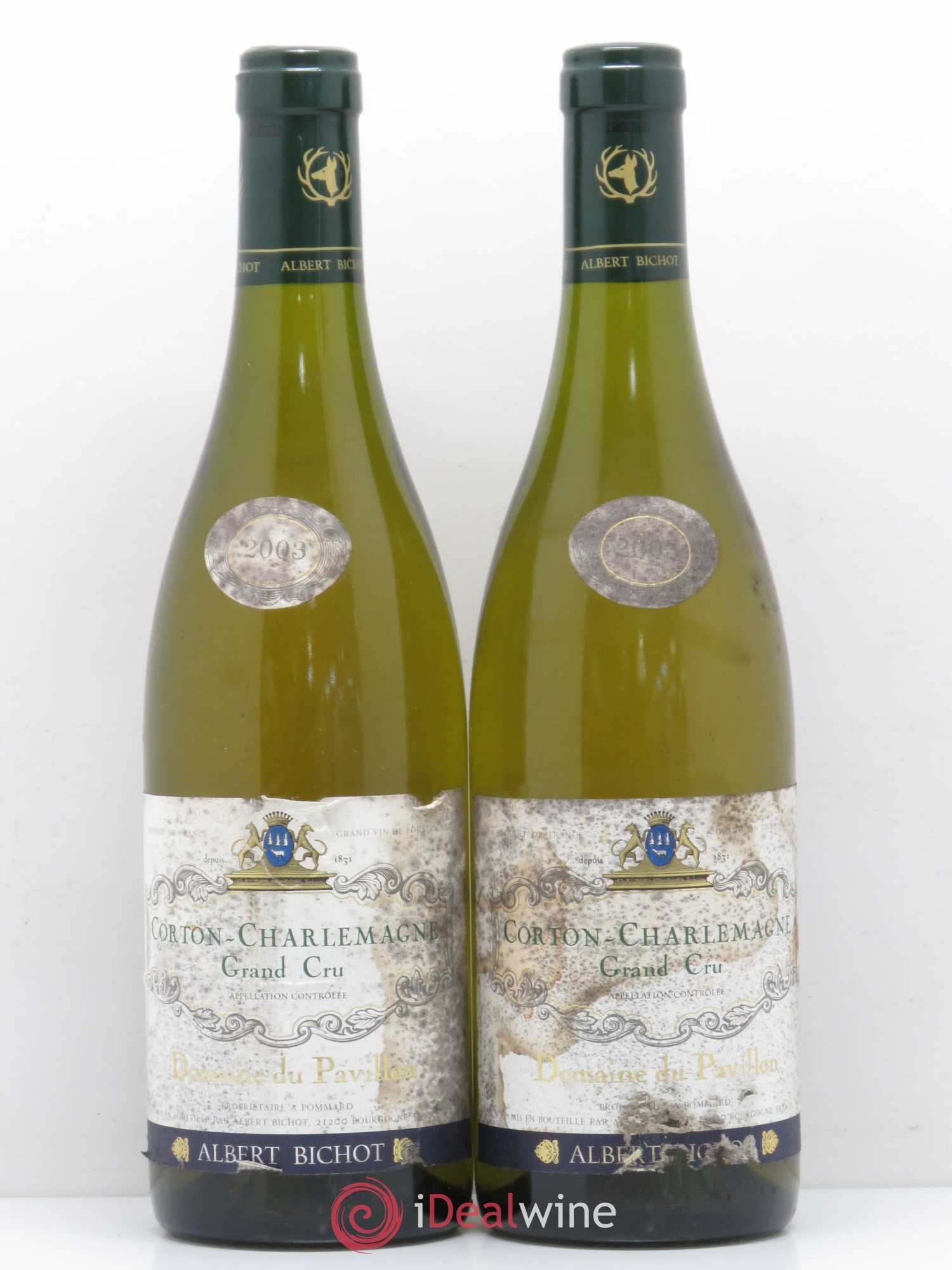 Corton-Charlemagne Grand Cru Domaine du Pavillon - Albert Bichot (sans prix de réserve) 2003 - Lot de 2 bouteilles - 0