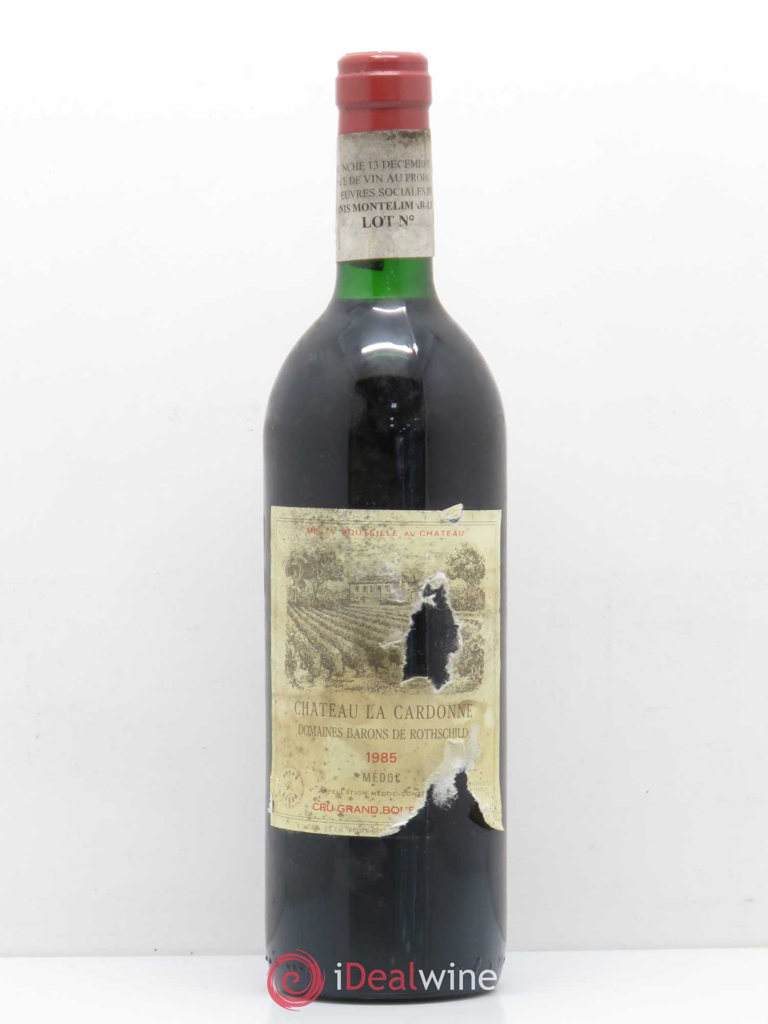 Château la Cardonne Cru Bourgeois 1985 - Lot de 1 bouteille - 0