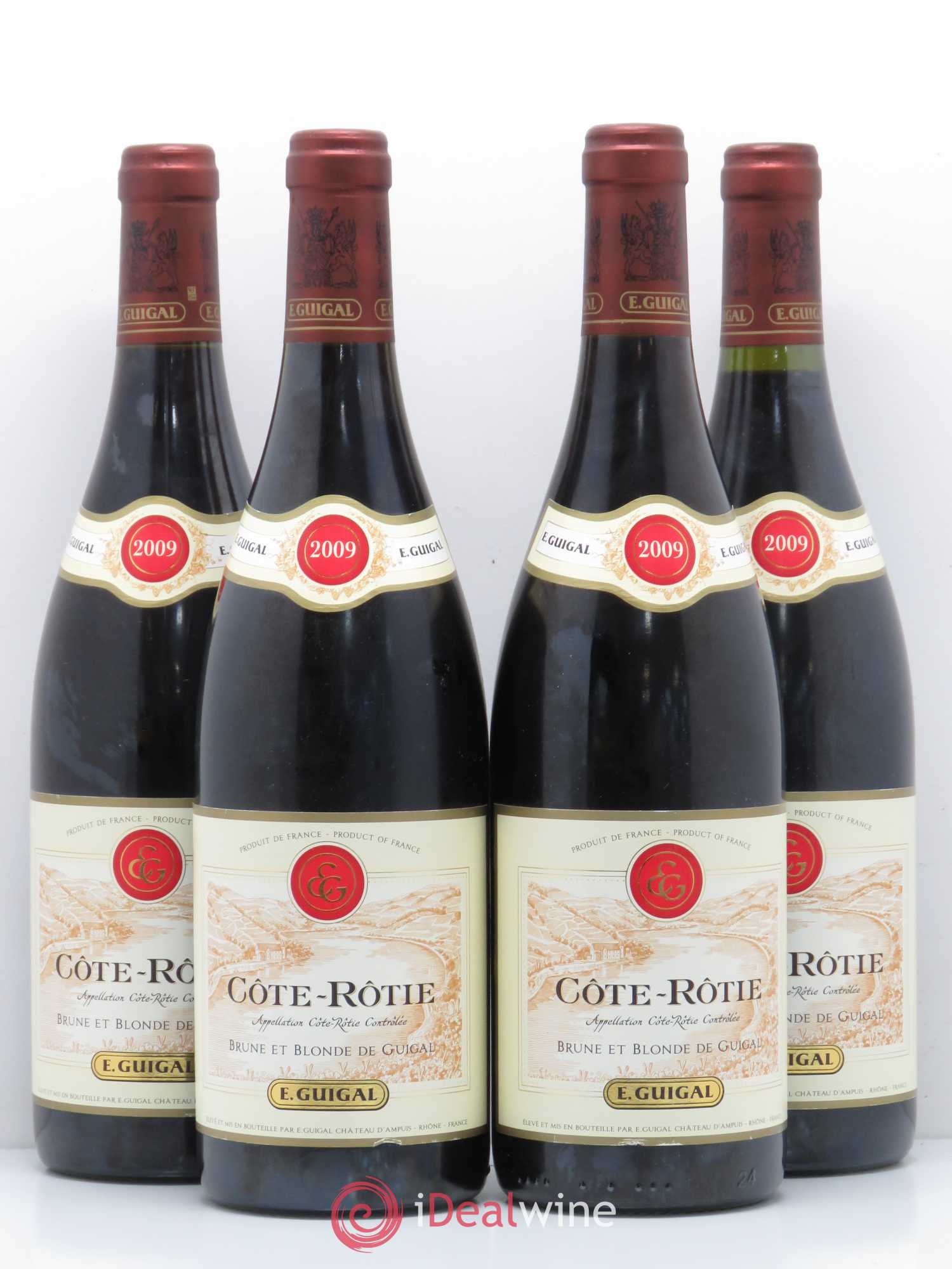 Côte-Rôtie Côtes Brune et Blonde Guigal 2009 - Lot de 4 bouteilles - 0