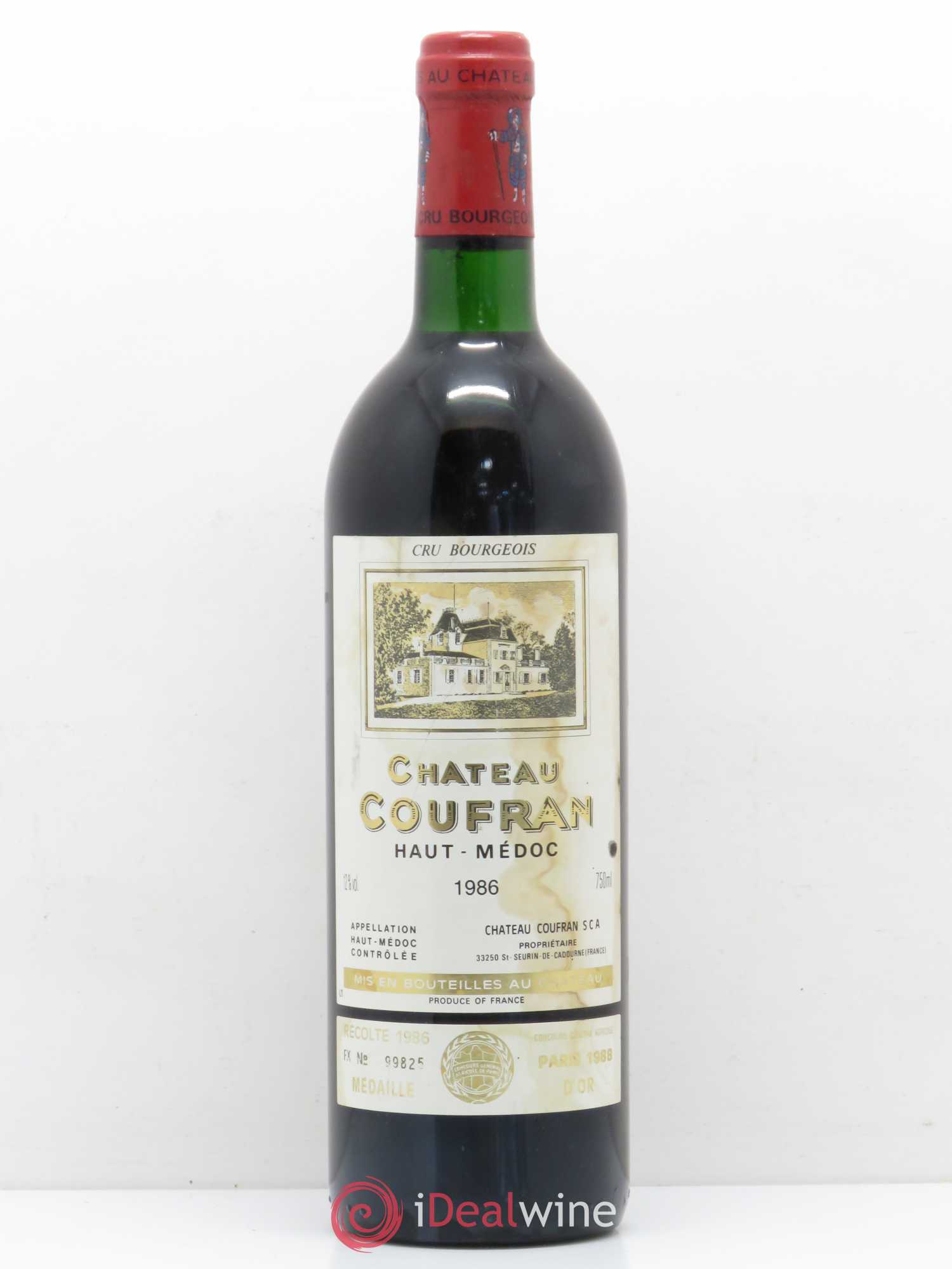 Château Coufran Cru Bourgeois 1986 - Lot de 1 bouteille - 0