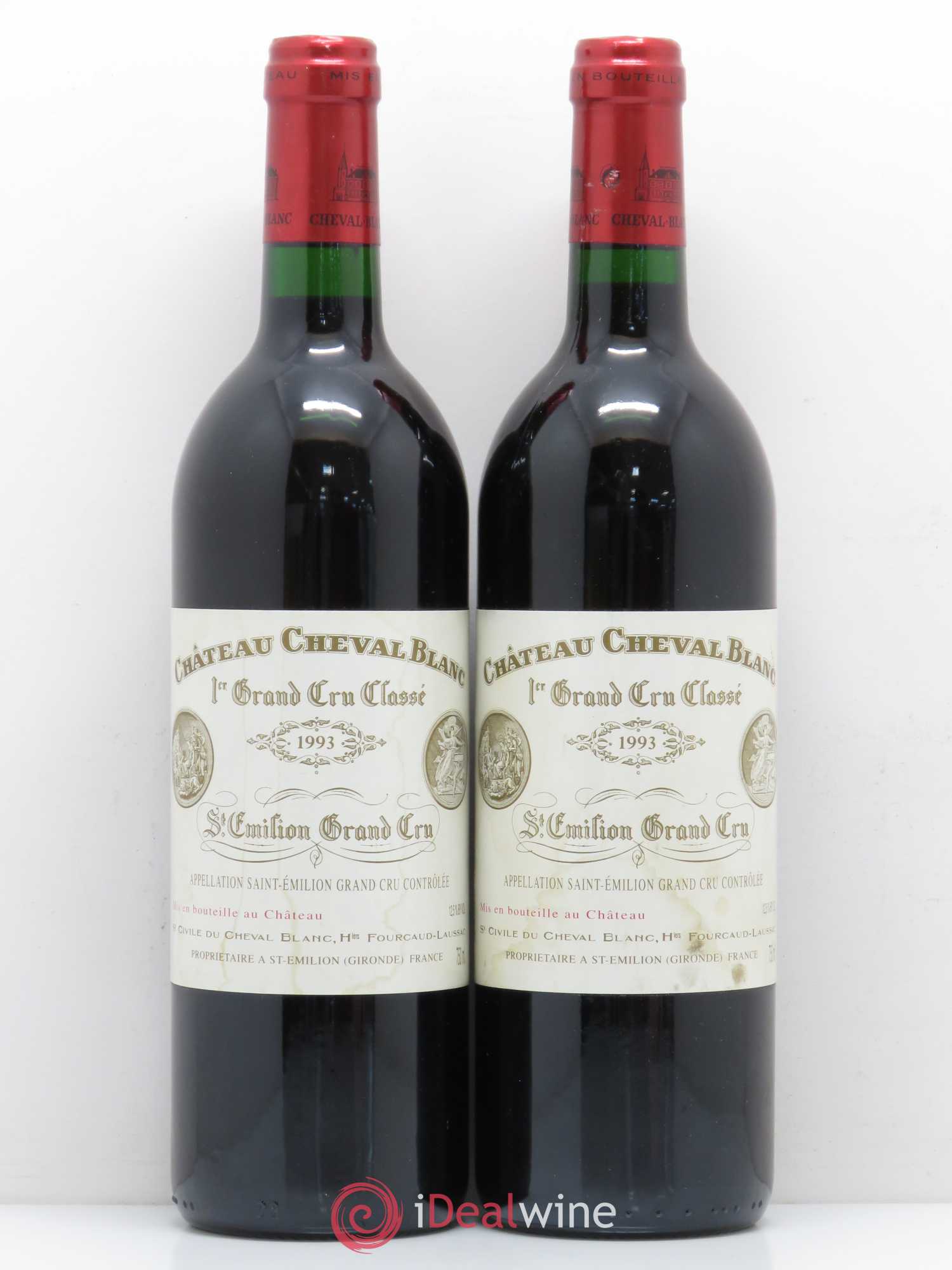 Château Cheval Blanc 1er Grand Cru Classé A 1993 - Lot de 2 bouteilles - 0