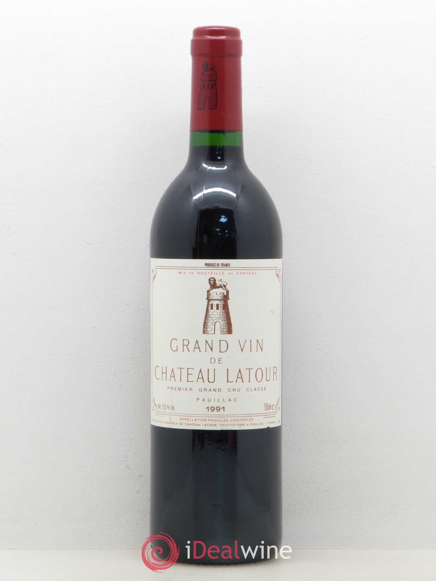Château Latour 1er Grand Cru Classé 1991 - Lot de 1 bouteille - 0