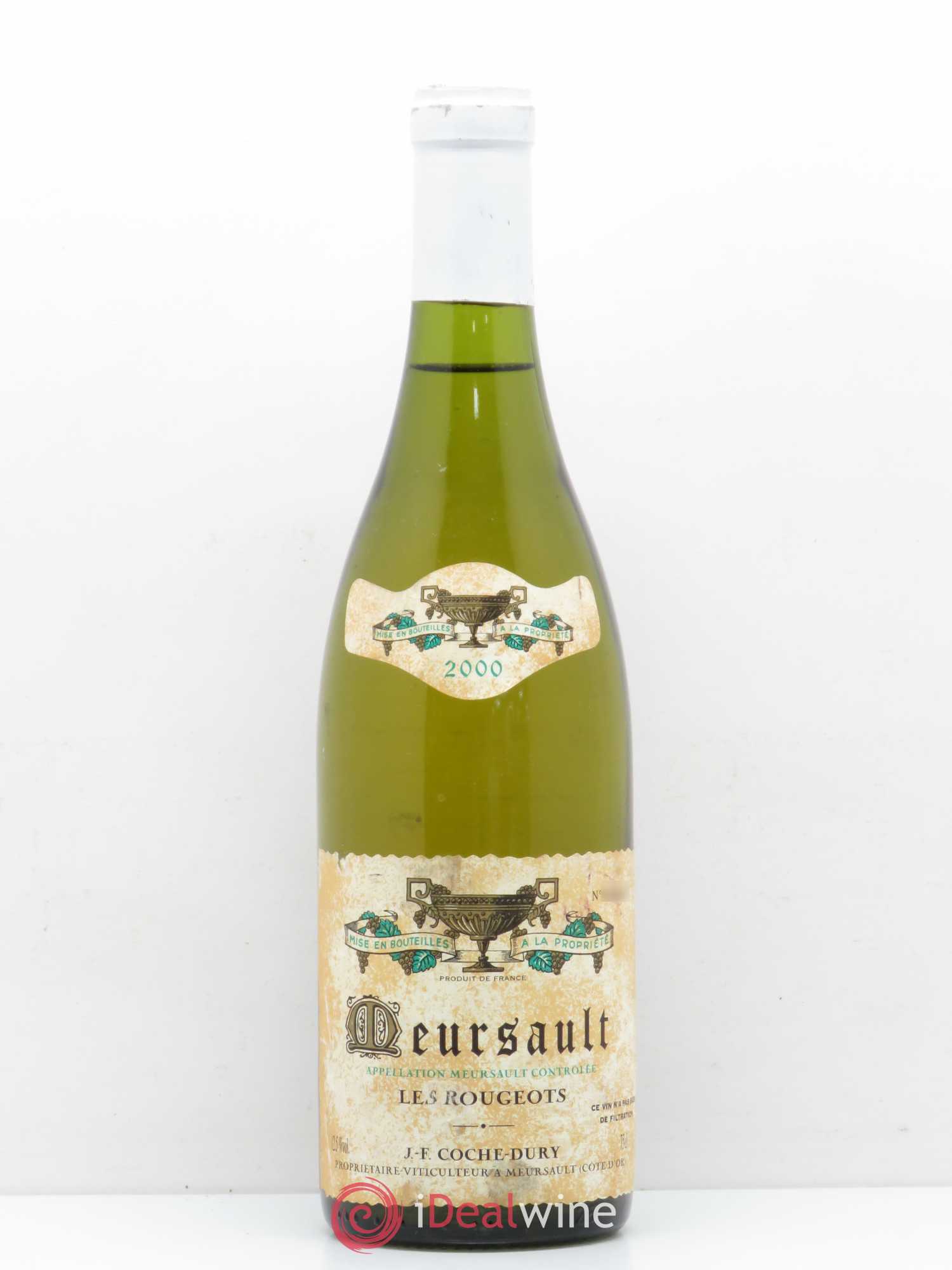Meursault Les Rougeots Coche Dury (Domaine) 2000 - Lot de 1 bouteille - 0