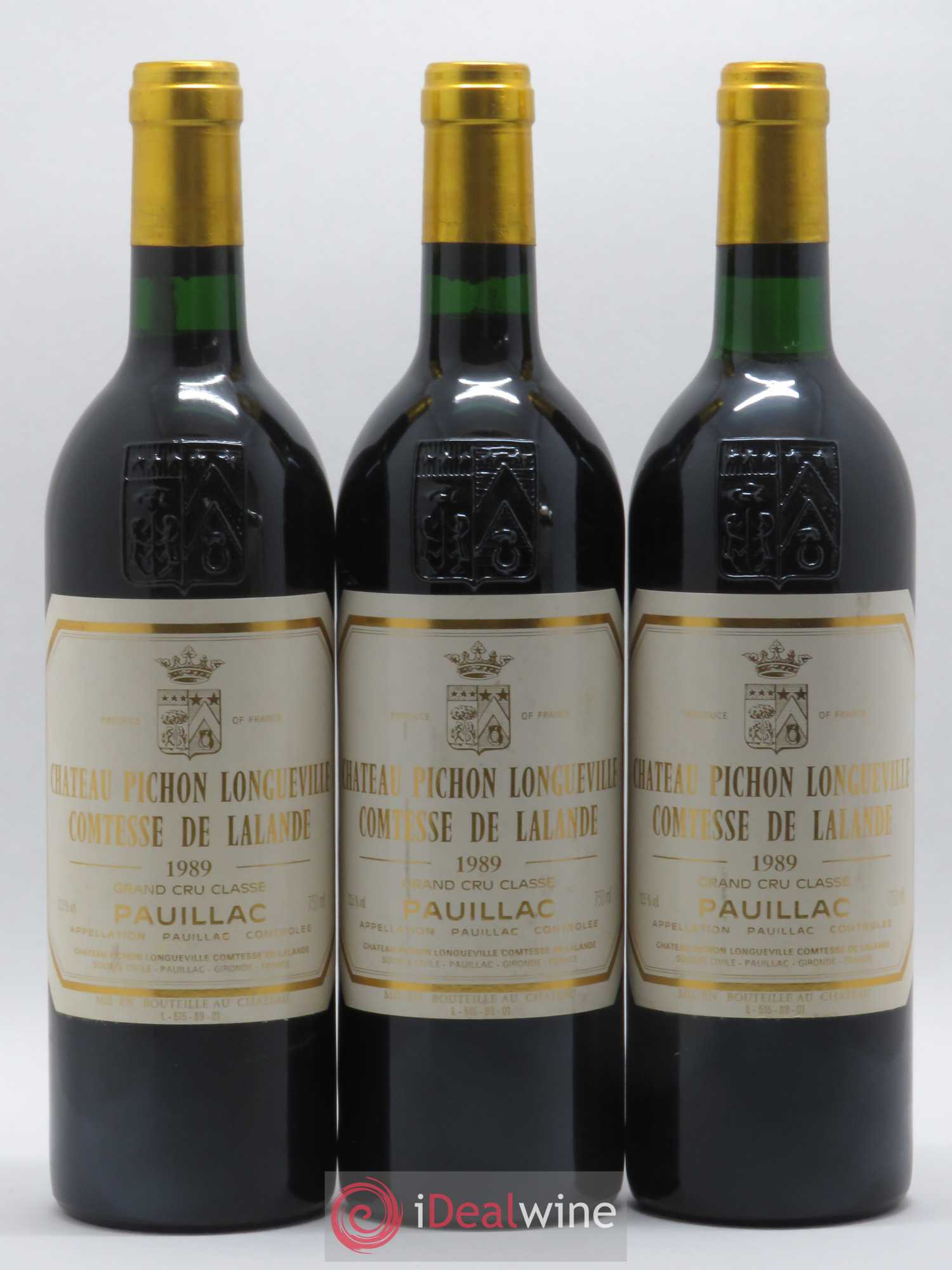 Château Pichon Longueville Comtesse de Lalande 2ème Grand Cru Classé 1989 - Lot de 6 bouteilles - 3