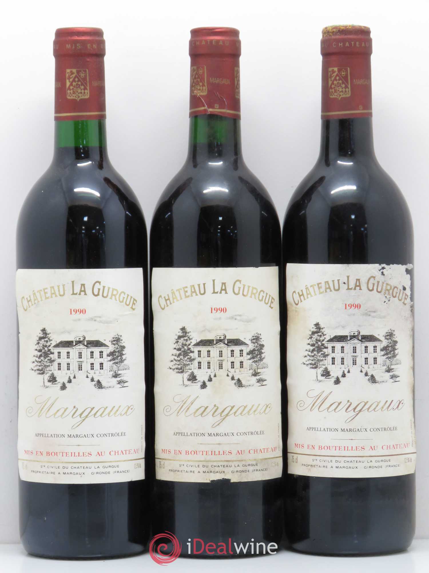 Château la Gurgue Cru Bourgeois 1990 - Lot de 12 bouteilles - 3