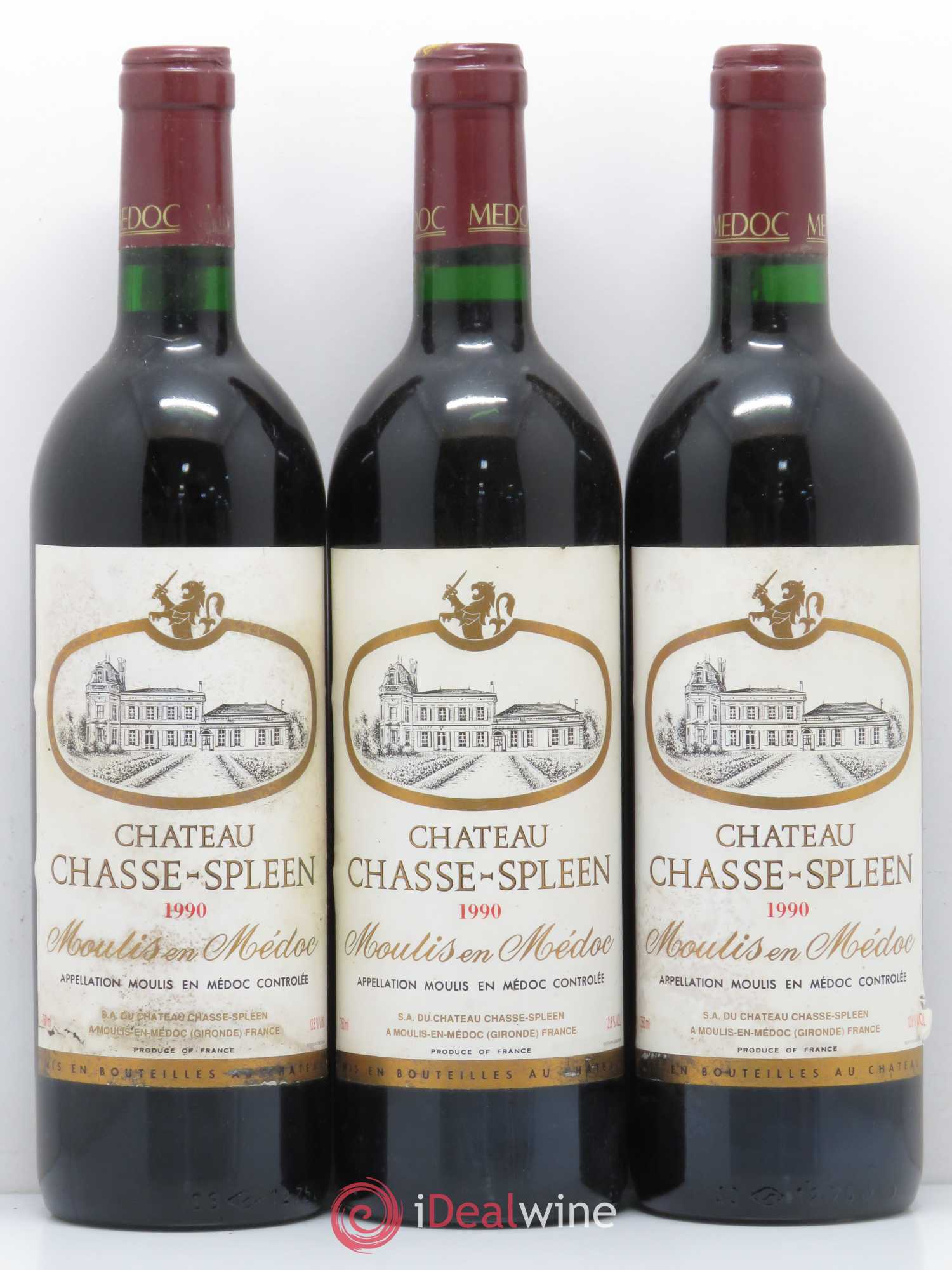 Château Chasse Spleen 1990 - Lot de 6 bouteilles - 2