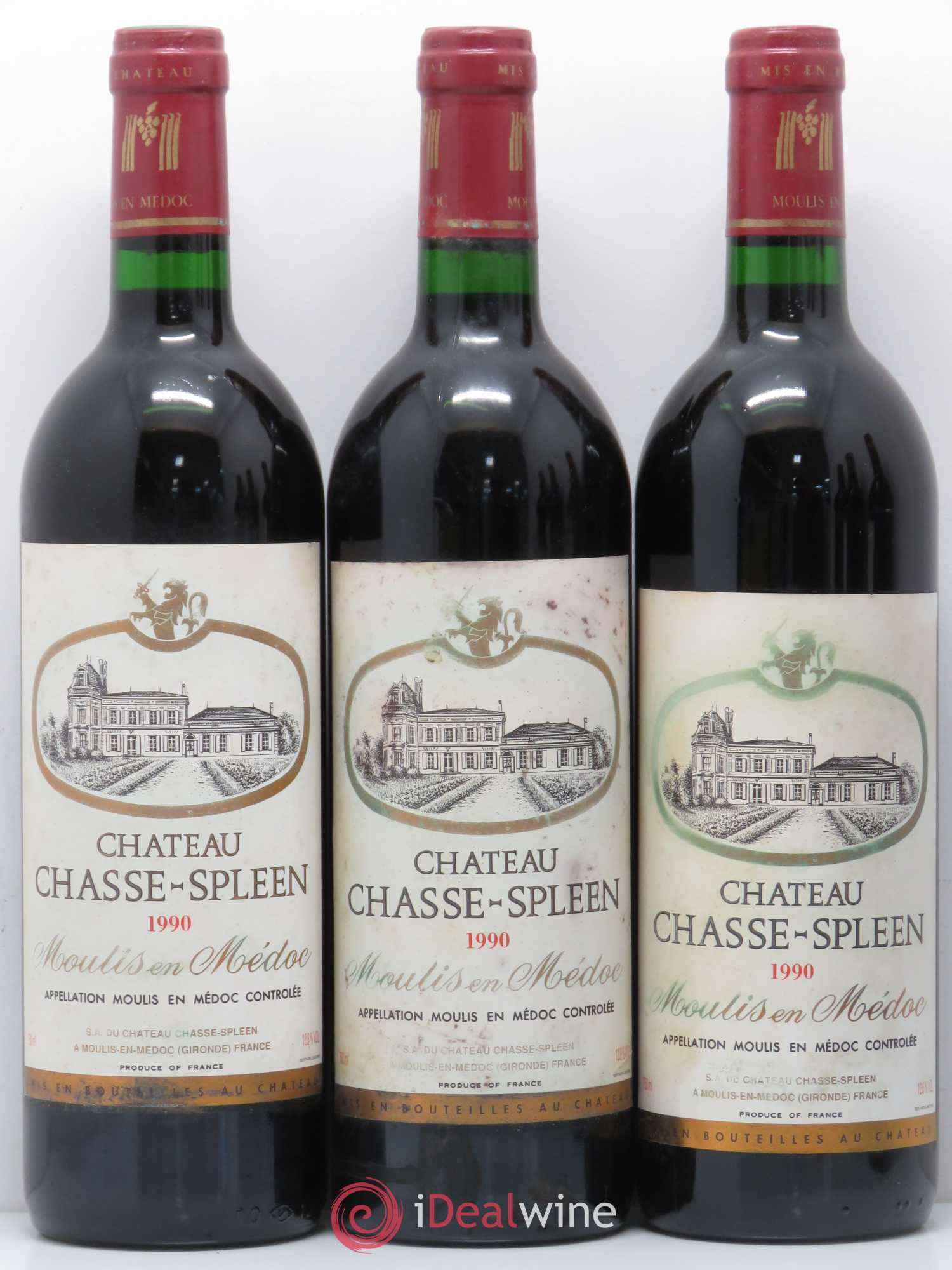 Château Chasse Spleen 1990 - Lot de 6 bouteilles - 1