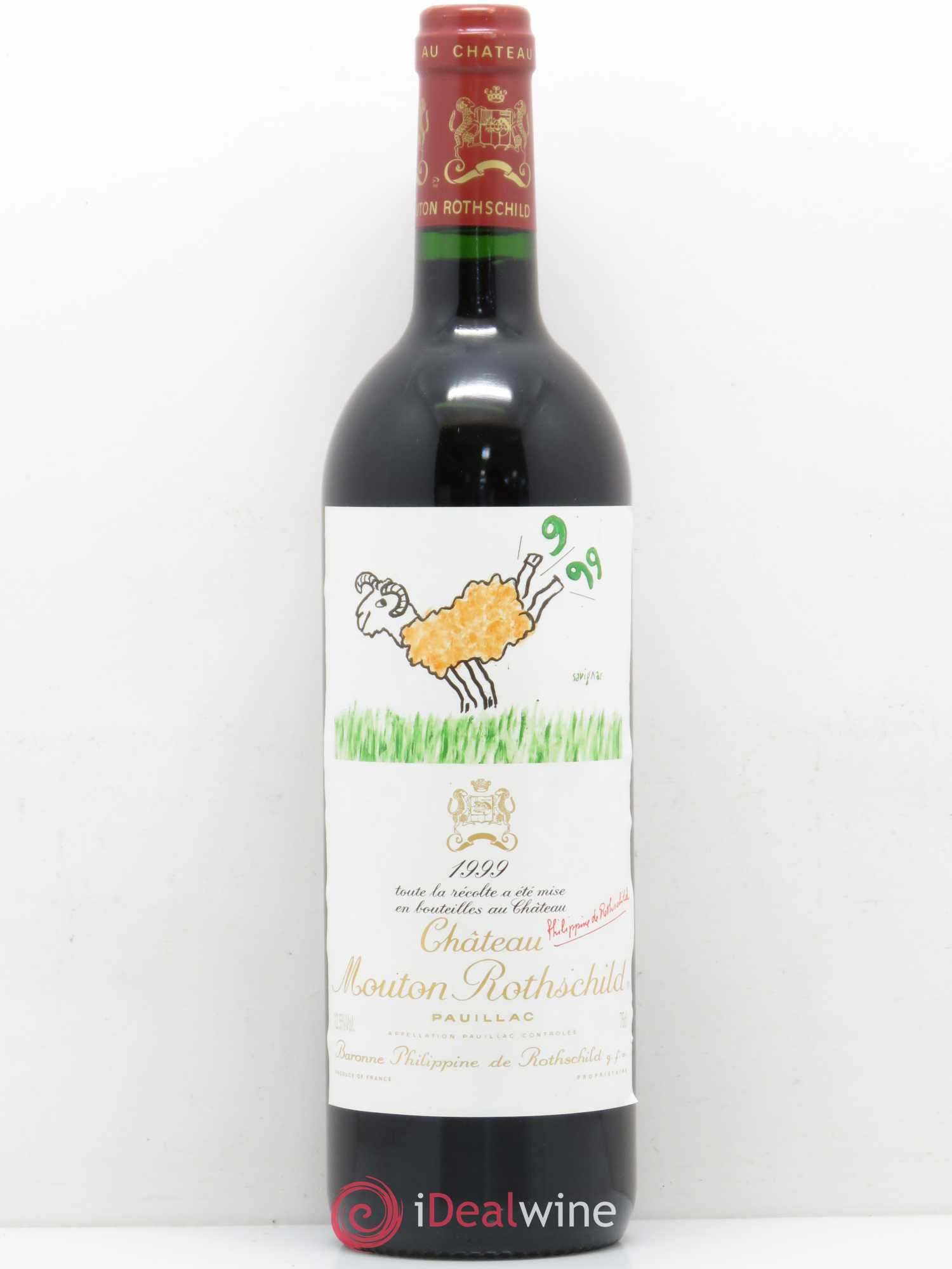 Château Mouton Rothschild 1er Grand Cru Classé 1999 - Lot de 1 bouteille - 0