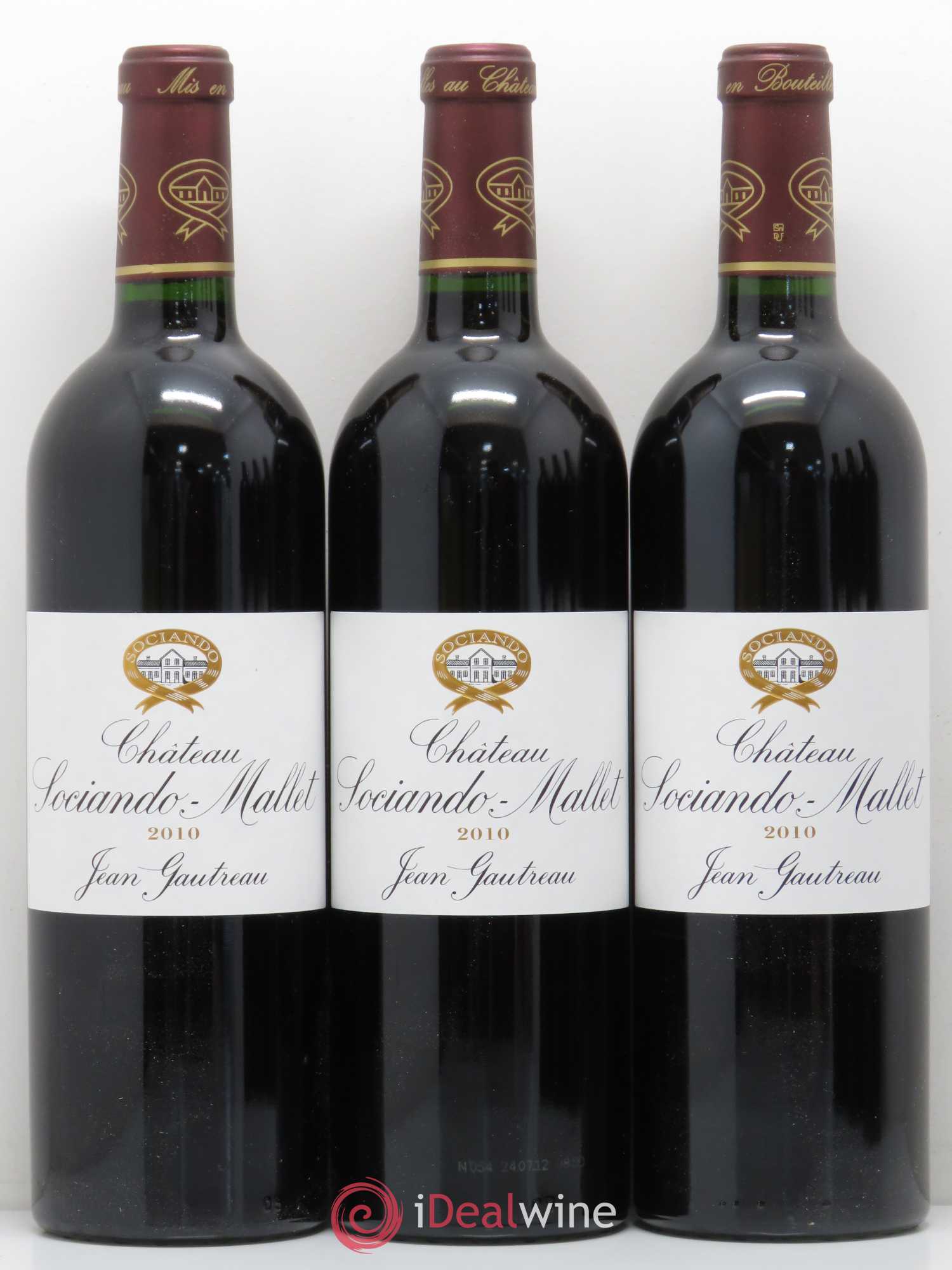 Château Sociando Mallet 2010 - Lot de 6 bouteilles - 1