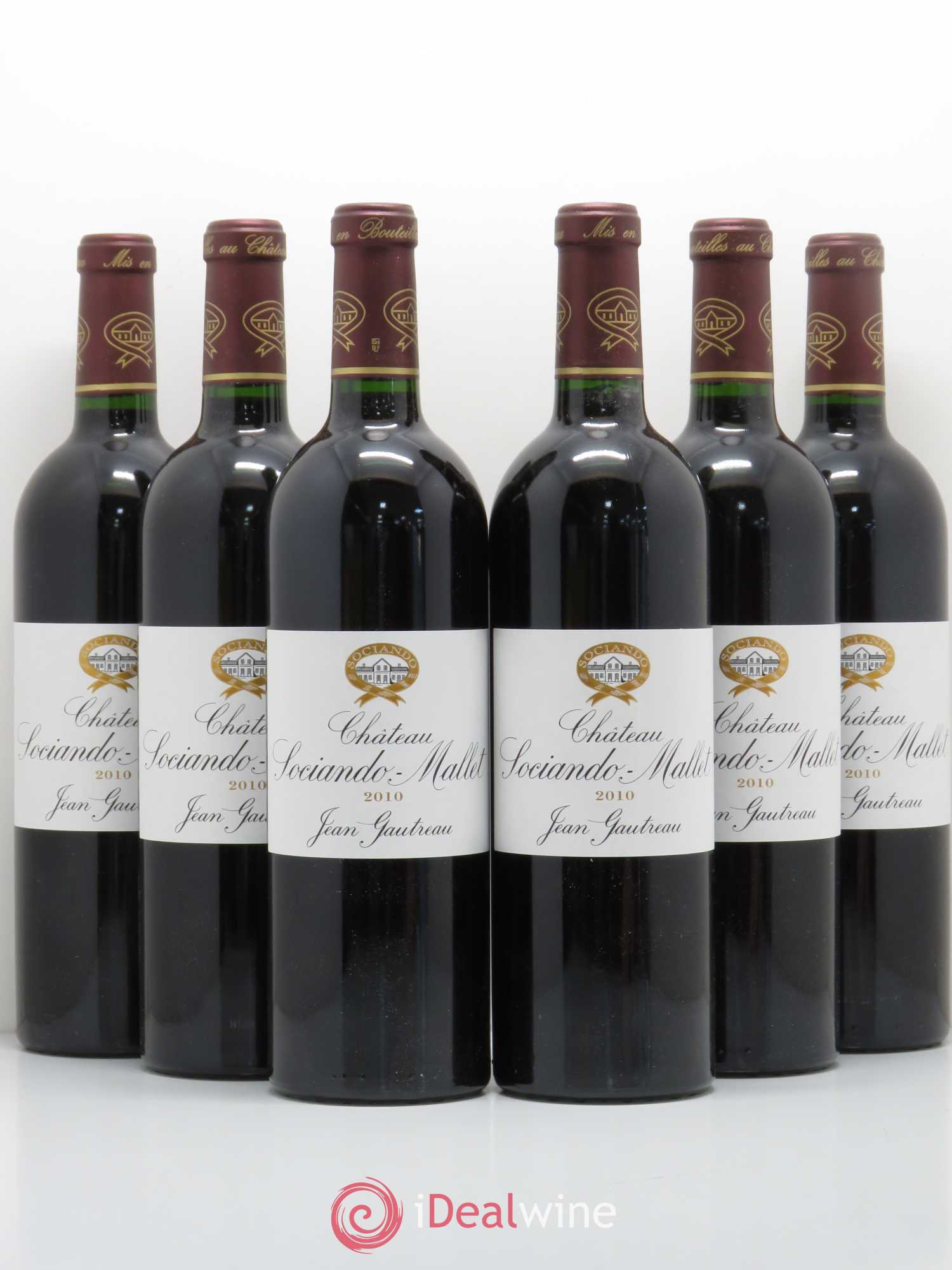 Château Sociando Mallet 2010 - Lot de 6 bouteilles - 0