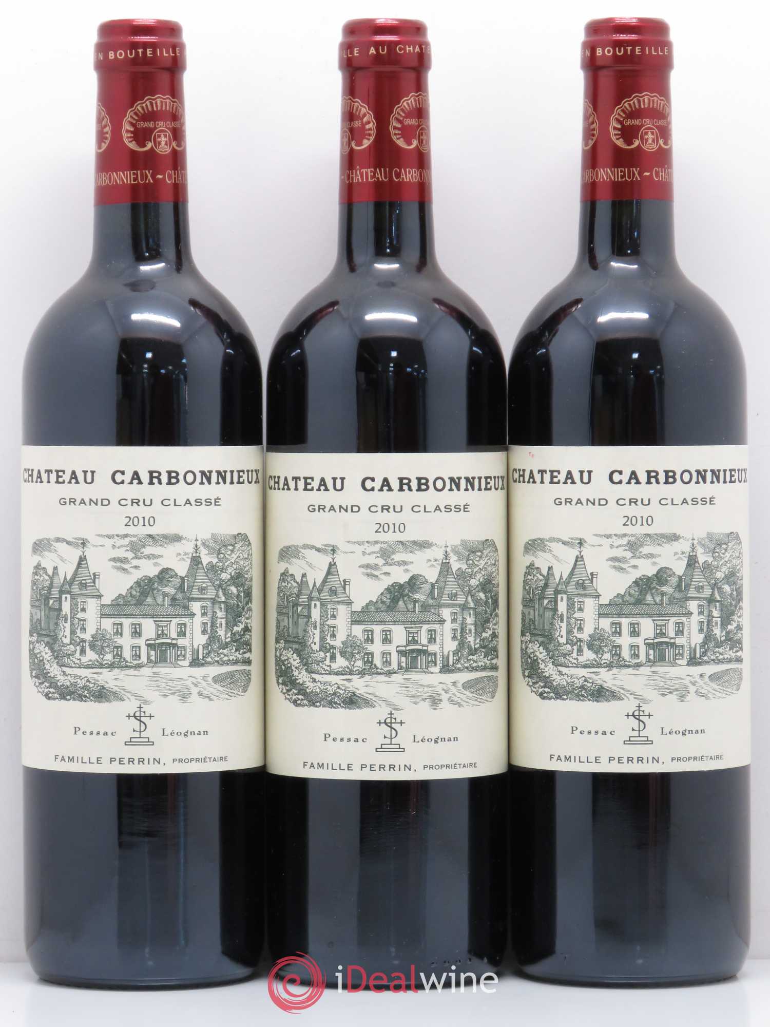 Château Carbonnieux Cru Classé de Graves 2010 - Lot de 3 bouteilles - 0