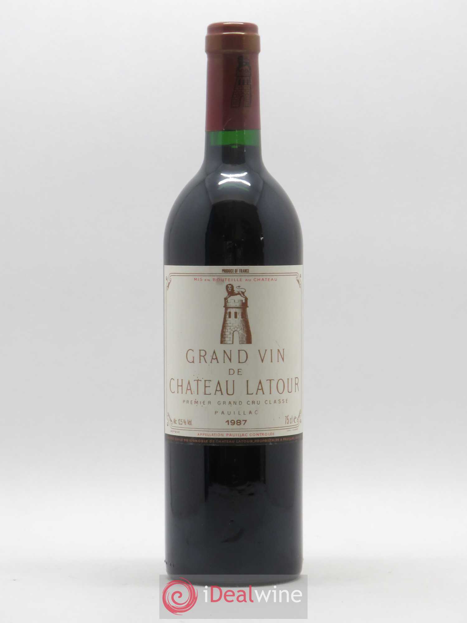 Château Latour 1er Grand Cru Classé 1987 - Lot de 1 bouteille - 0