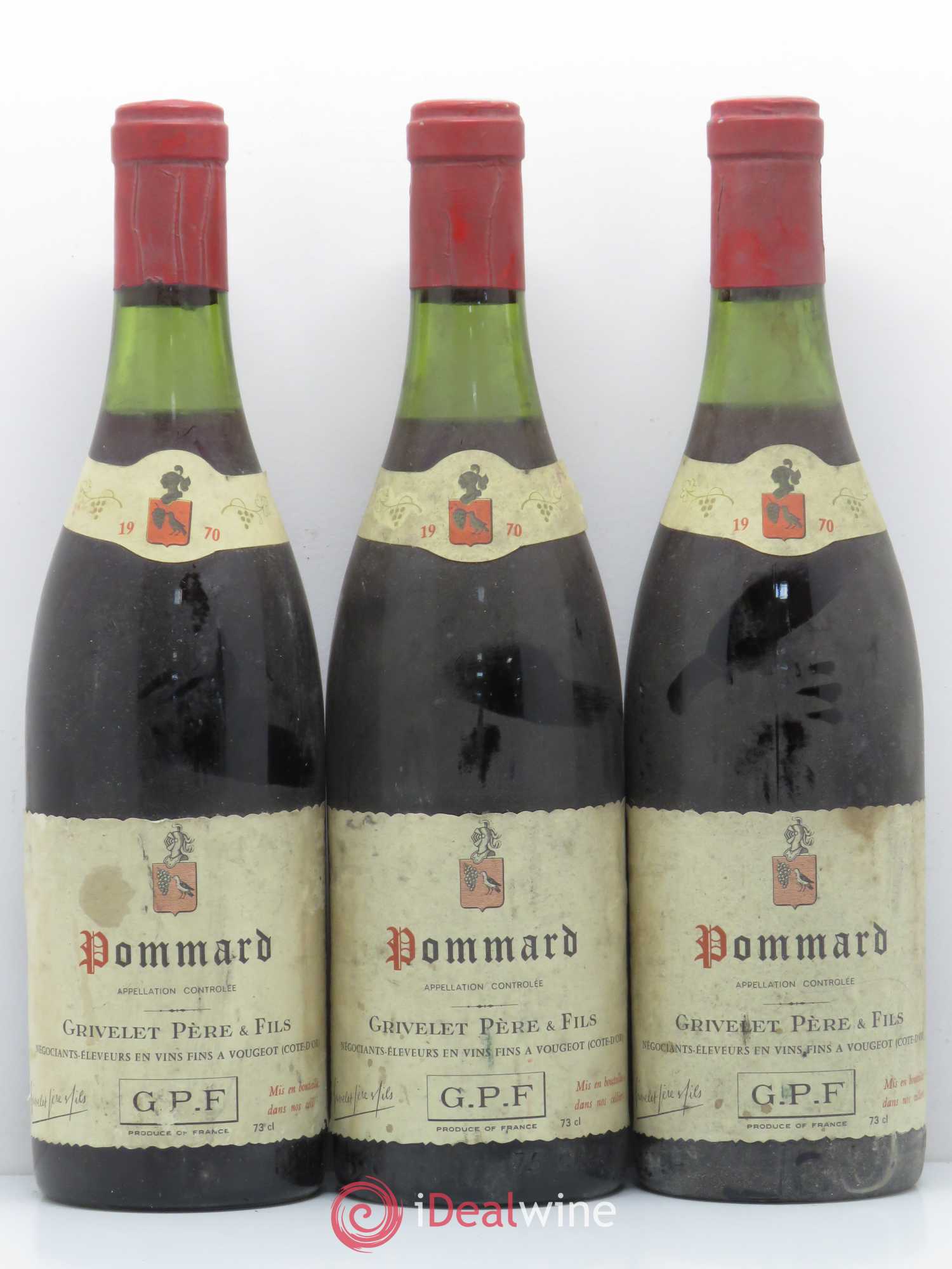 Pommard Grivelet 1970 - Posten von 3 Flaschen - 0