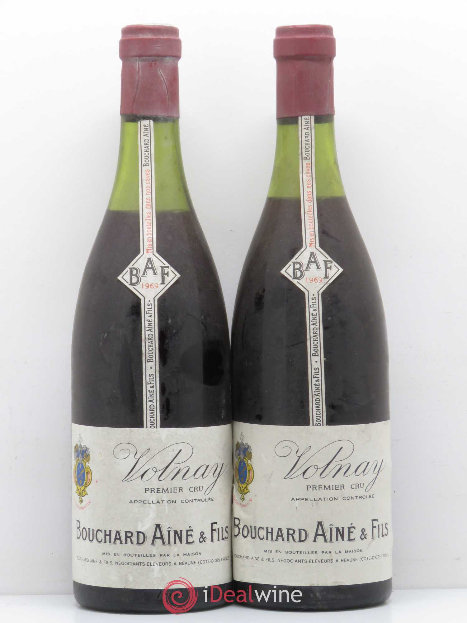 Volnay 1er Cru Bouchard Aîne 1969 - Posten von 2 Flaschen - 0