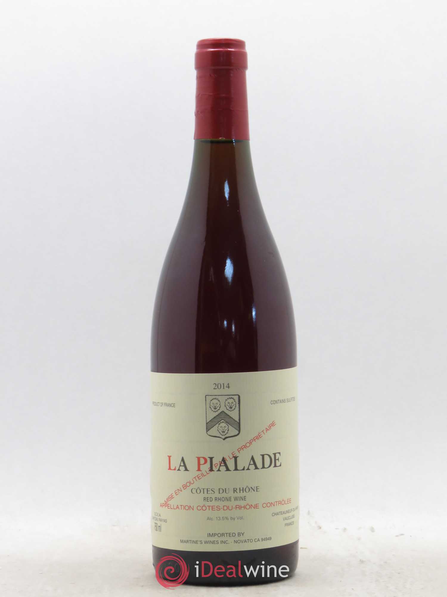 Côtes-du-Rhône La Pialade Emmanuel Reynaud 2014 - Lot de 1 bouteille - 0