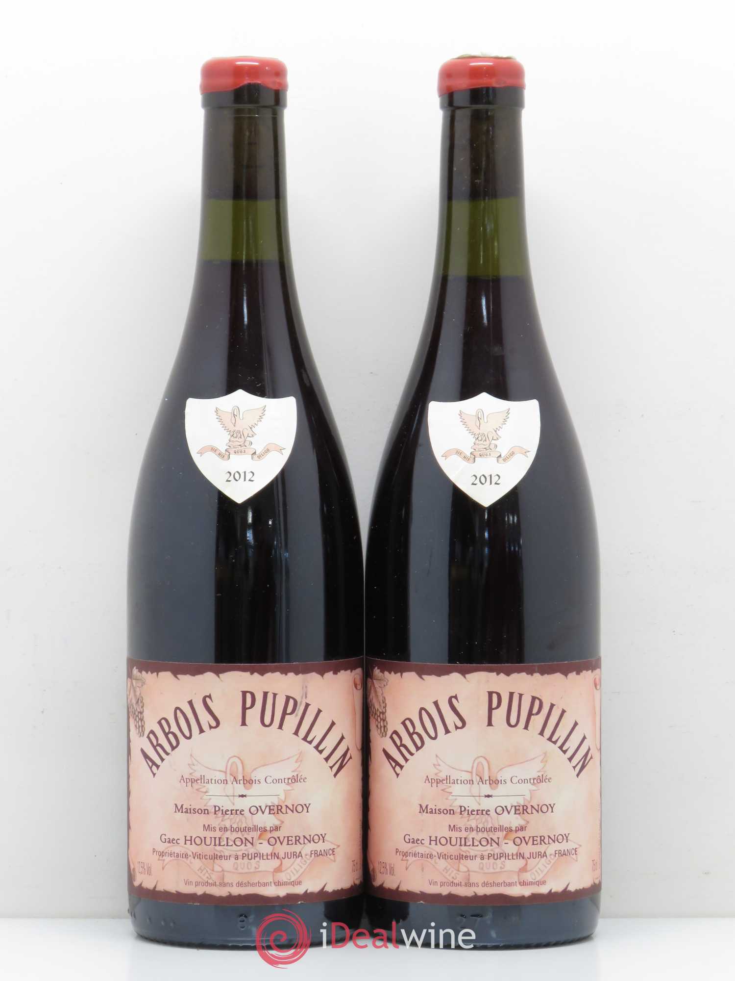 Arbois-Pupillin Poulsard (cire rouge) Overnoy-Houillon (Domaine) 2012 - Lotto di 2 bottiglie - 0