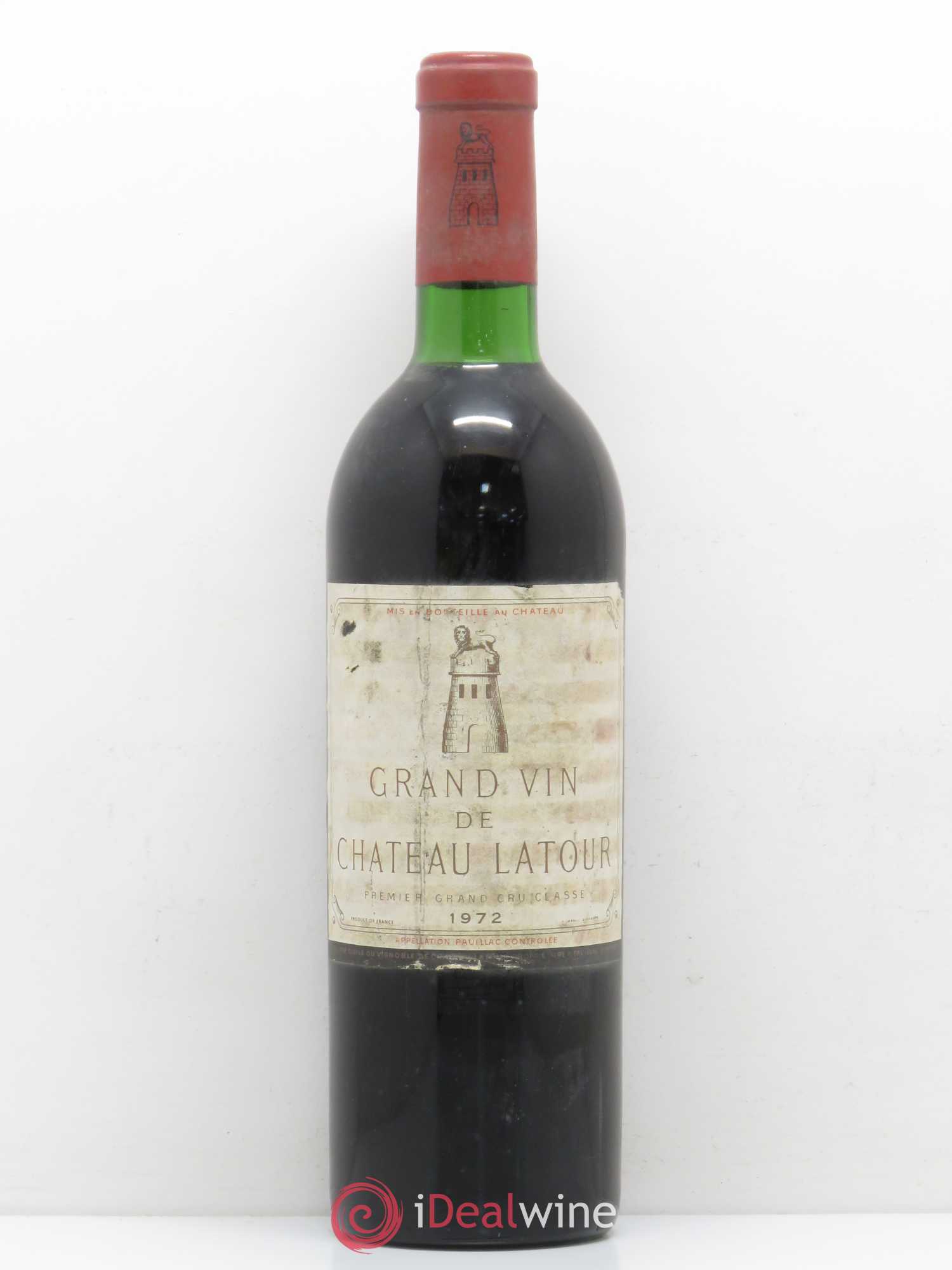 Château Latour 1er Grand Cru Classé 1972 - Lot de 1 bouteille - 0