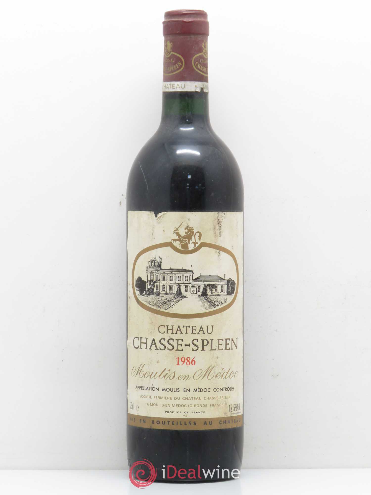 Château Chasse Spleen 1986 - Lot de 1 bouteille - 0