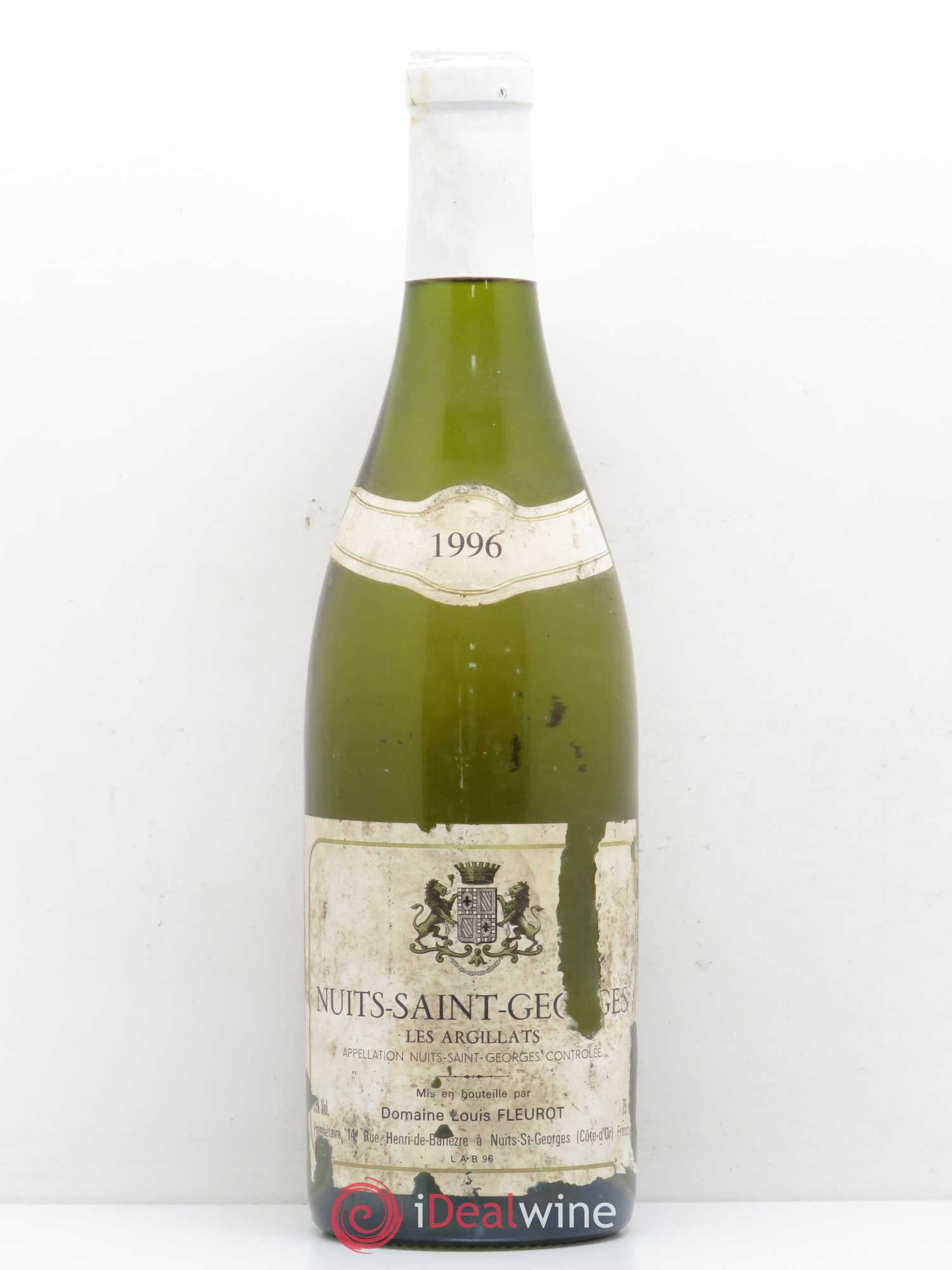 Nuits-Saint-Georges Les Argilats Domaine Louis Fleurot 1996 - Posten von 1 Flasche - 0