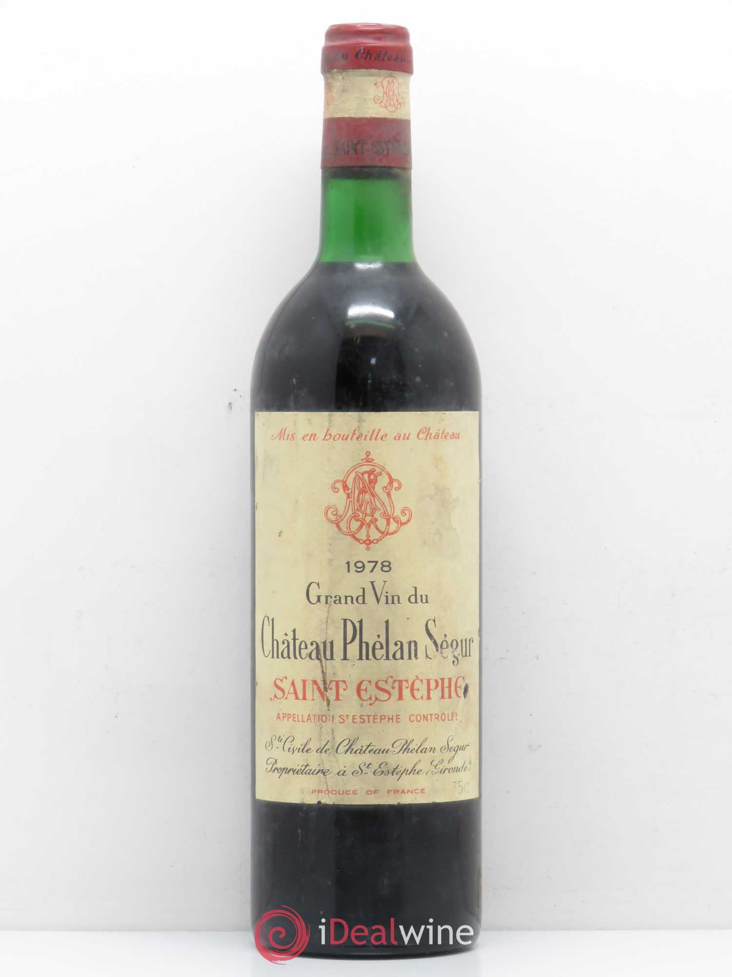 Château Phélan Ségur 1978 - Lot de 1 bouteille - 0