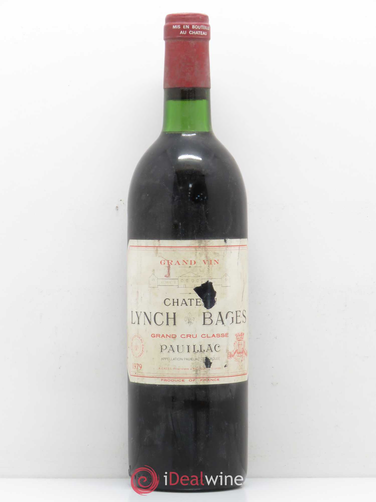 Château Lynch Bages 5ème Grand Cru Classé 1979 - Lot de 1 bouteille - 0