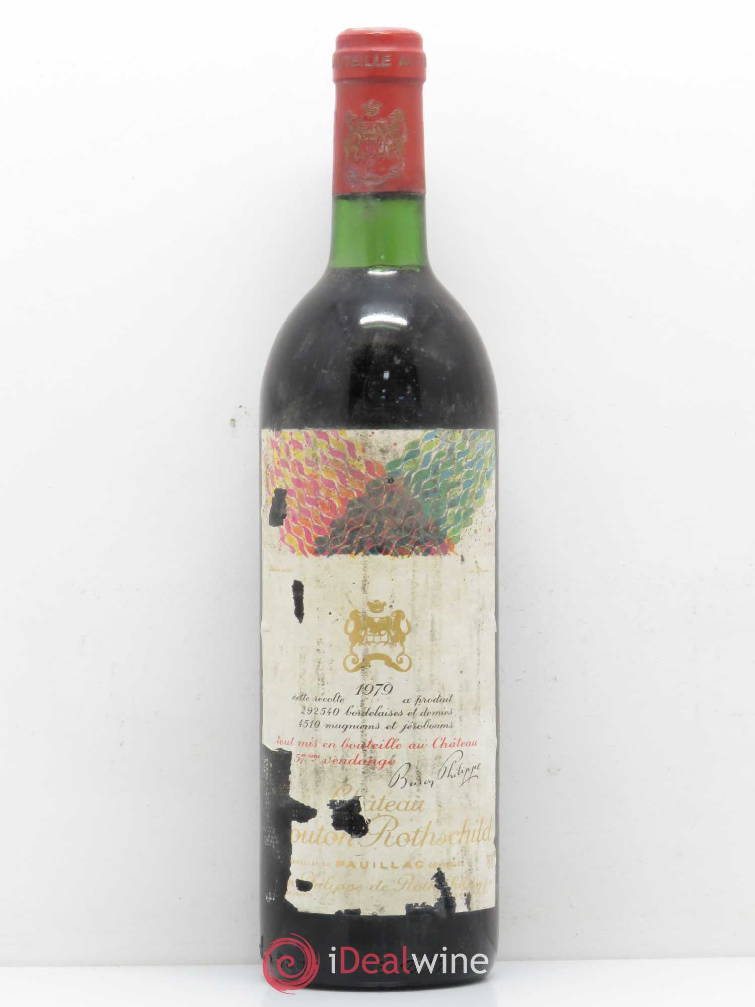 Château Mouton Rothschild 1er Grand Cru Classé 1979 - Lot de 1 bouteille - 0