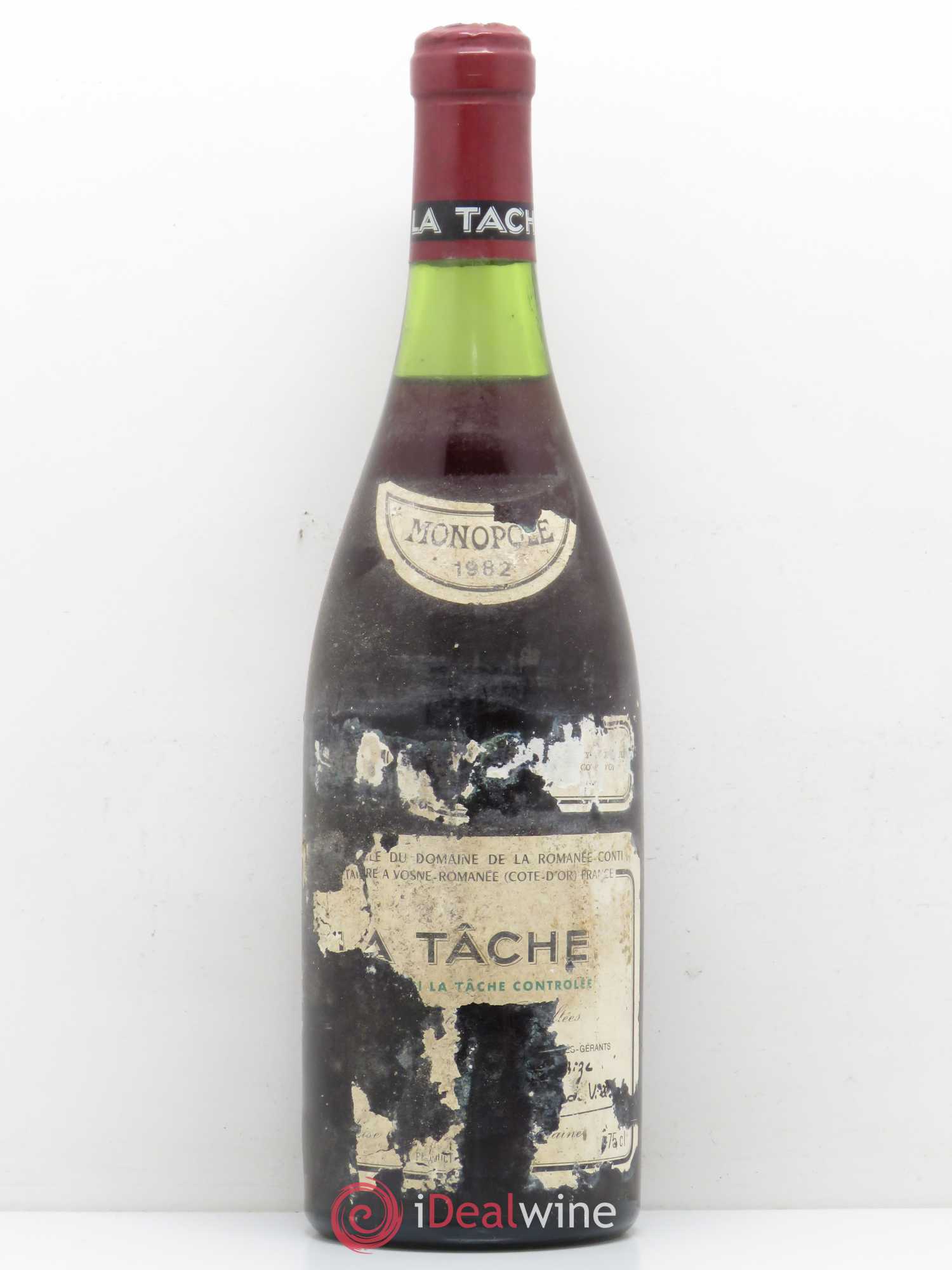 La Tâche Grand Cru Domaine de la Romanée-Conti 1982 - Lot de 1 bouteille - 0