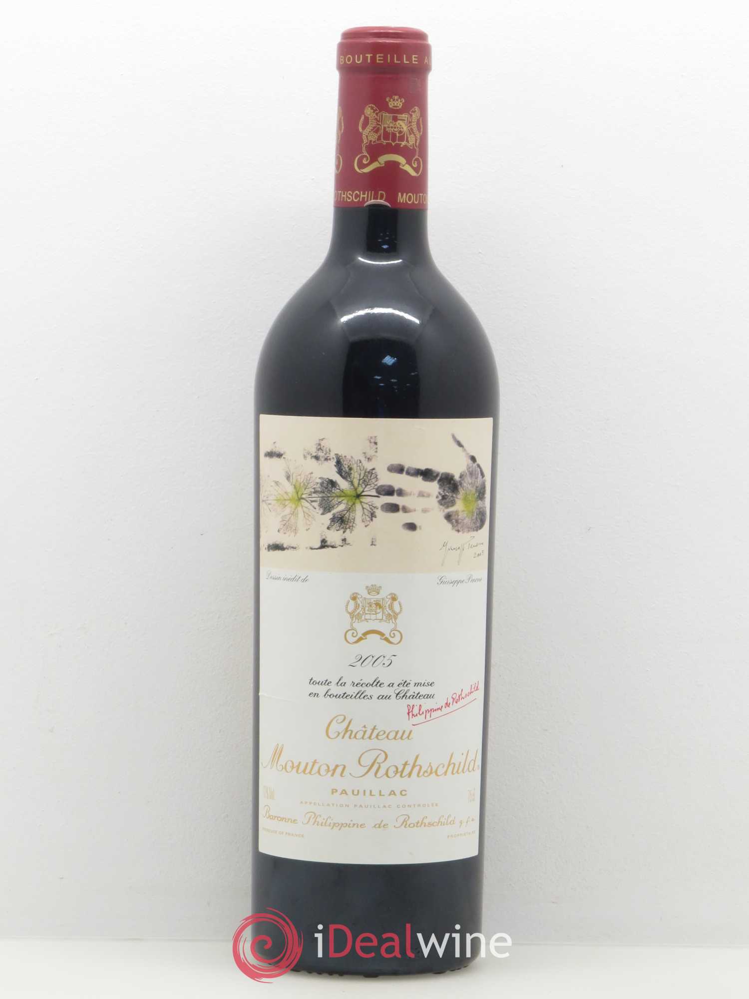 Château Mouton Rothschild 1er Grand Cru Classé 2005 - Lot de 1 bouteille - 0