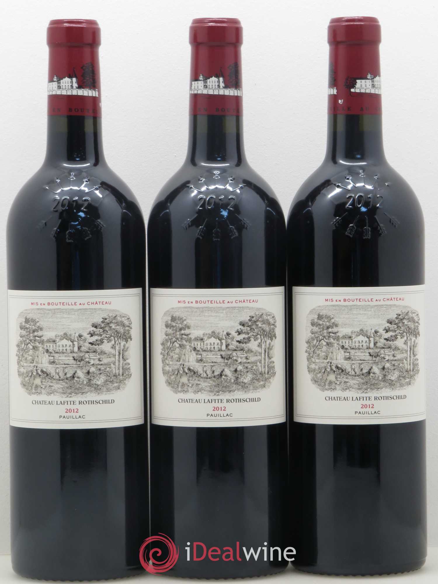 Château Lafite Rothschild 1er Grand Cru Classé 2012 - Lot de 3 bouteilles - 0