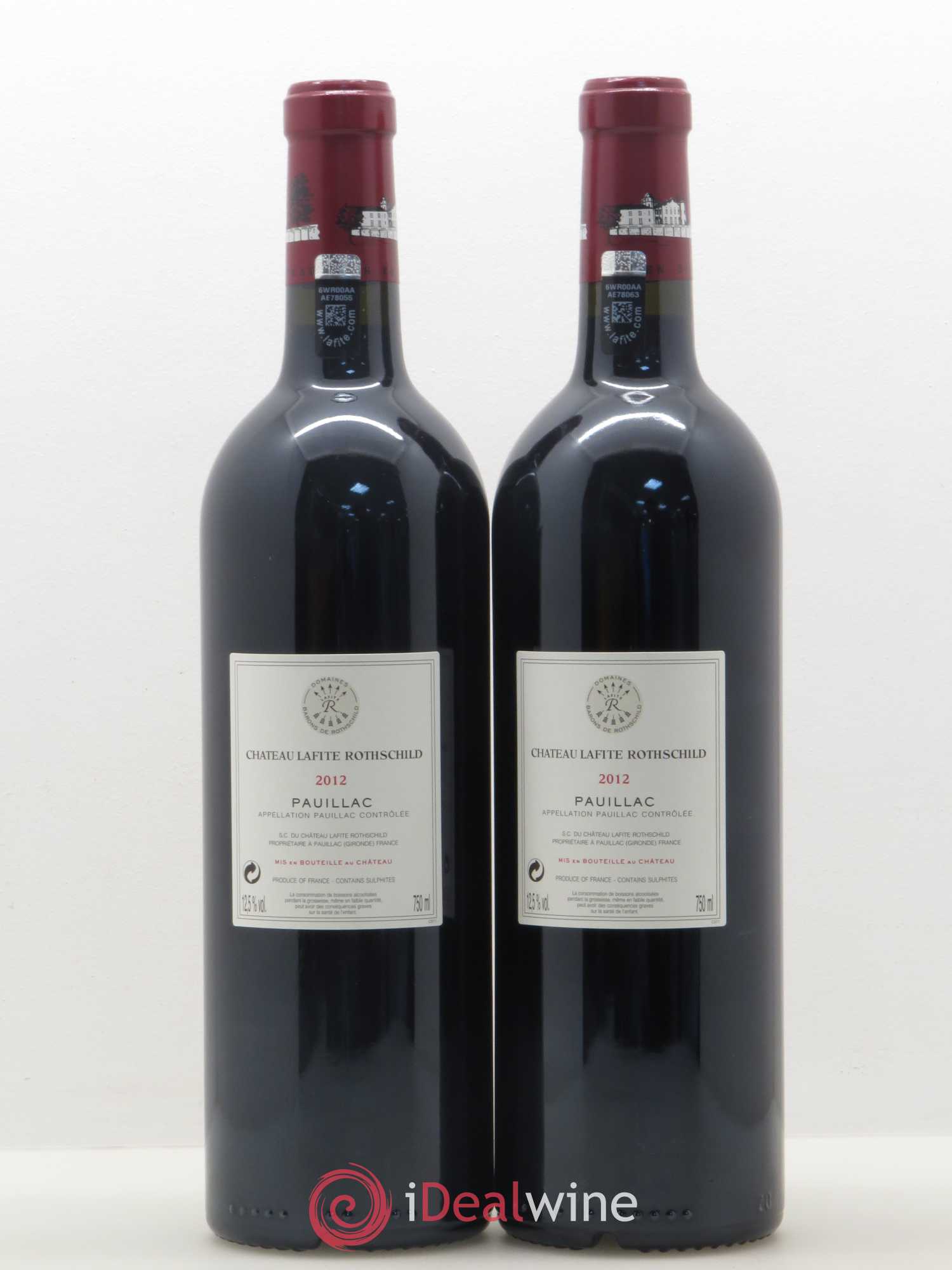 Château Lafite Rothschild 1er Grand Cru Classé 2012 - Posten von 2 Flaschen - 1